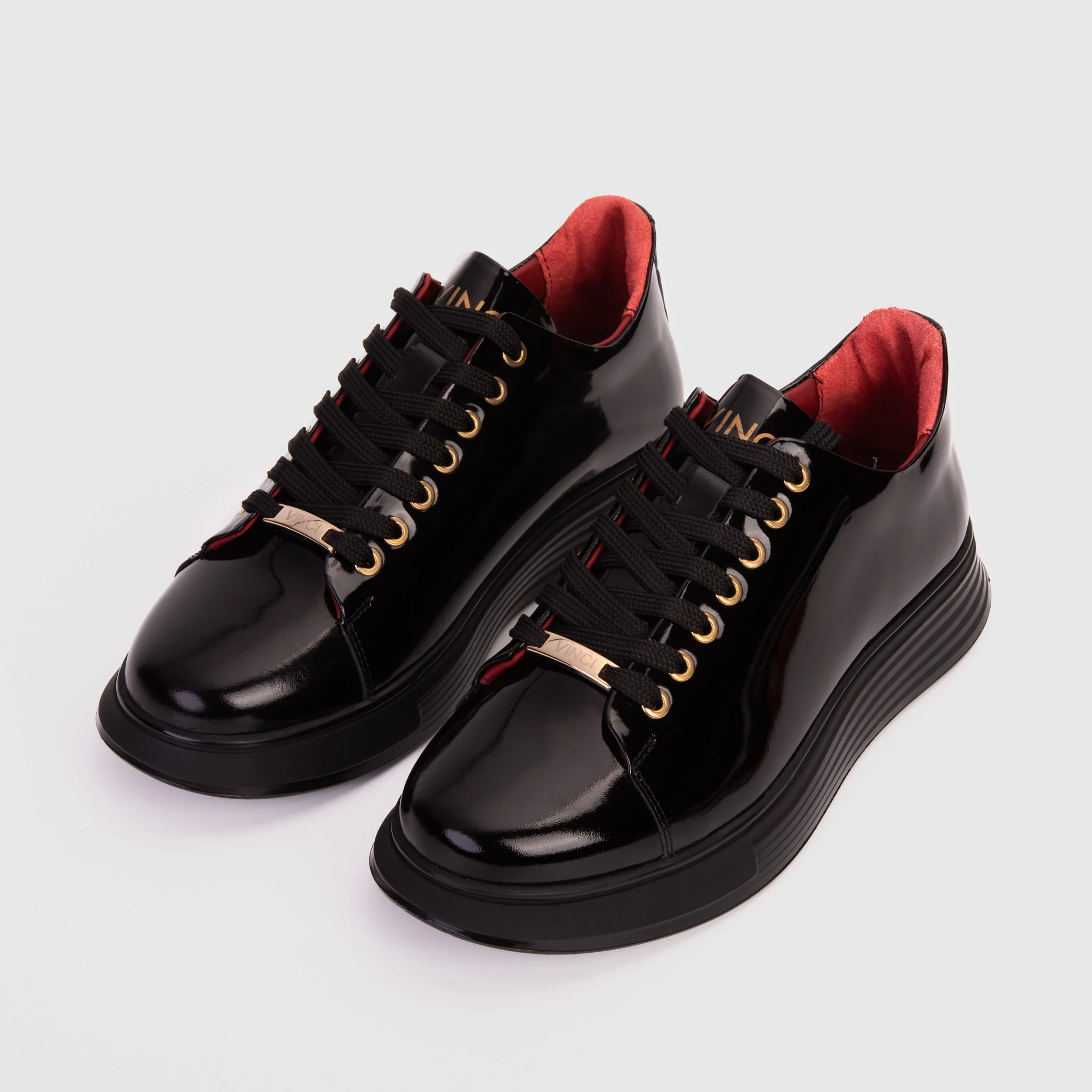 The Peklin Patent Black Leather Men Sneaker - Image 5