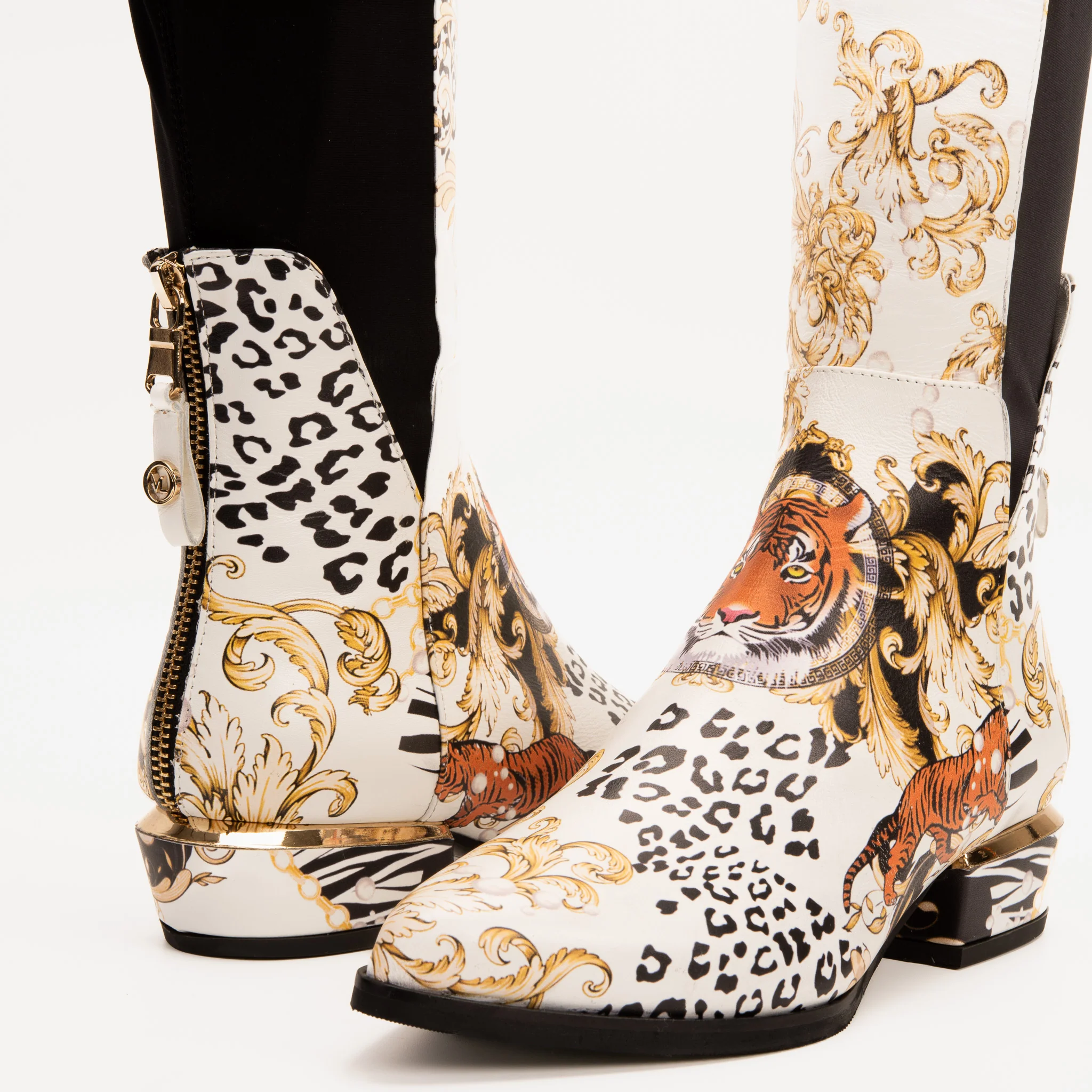 The Perugia Leather Pointy Toe Knee High Women Boot - Image 7