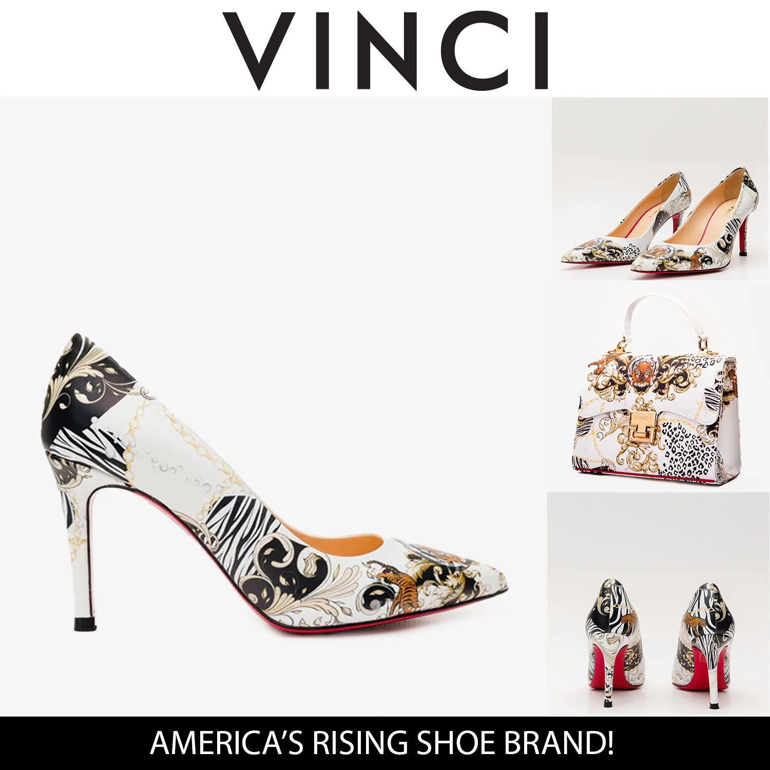 The Perugia White Leather Pump Women Shoe