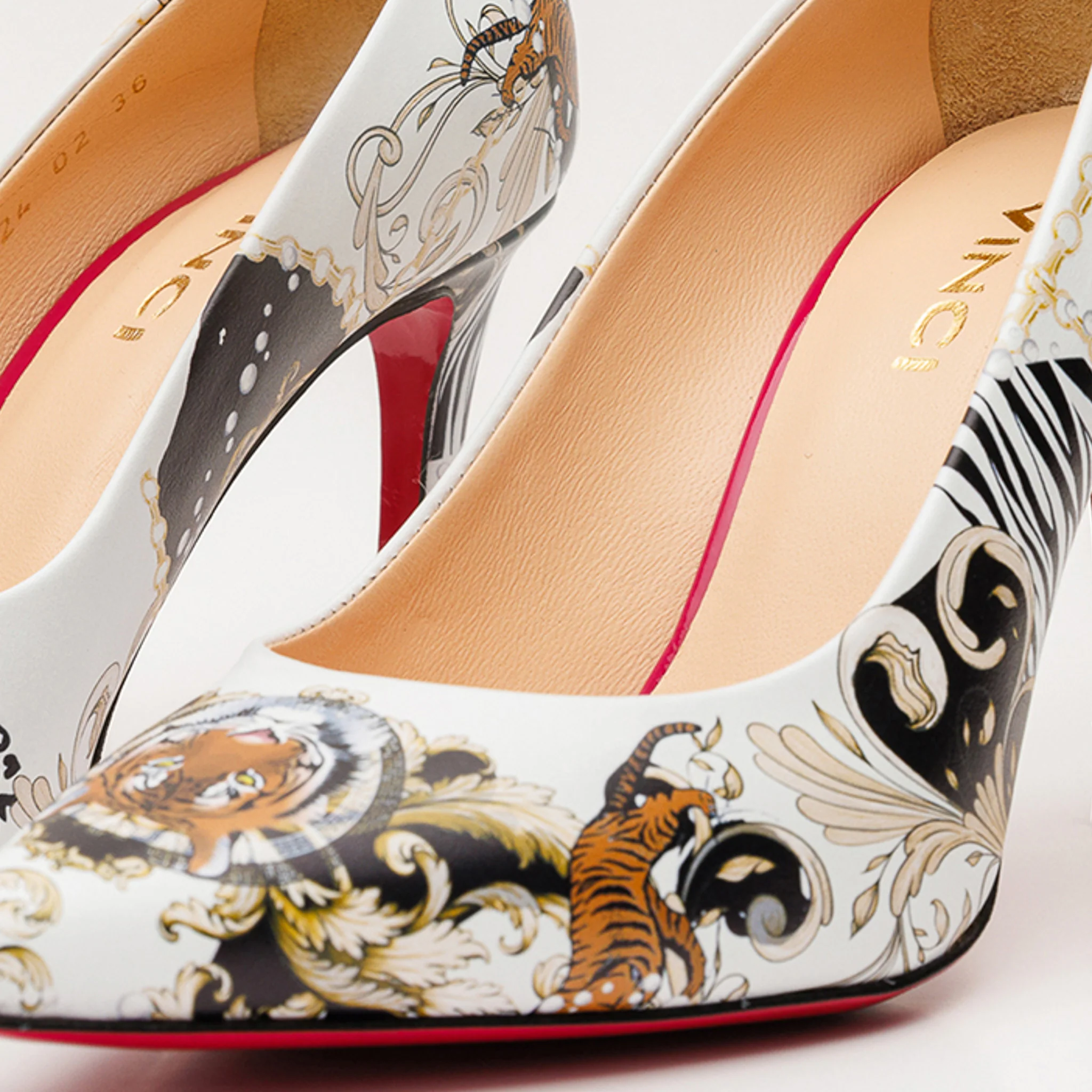 The Perugia White Leather Pump Women Shoe - Image 4