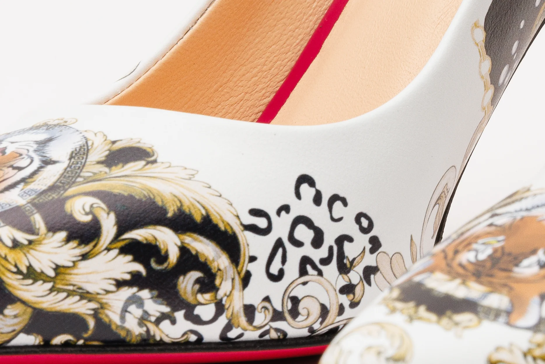 The Perugia White Leather Pump Women Shoe - Image 6