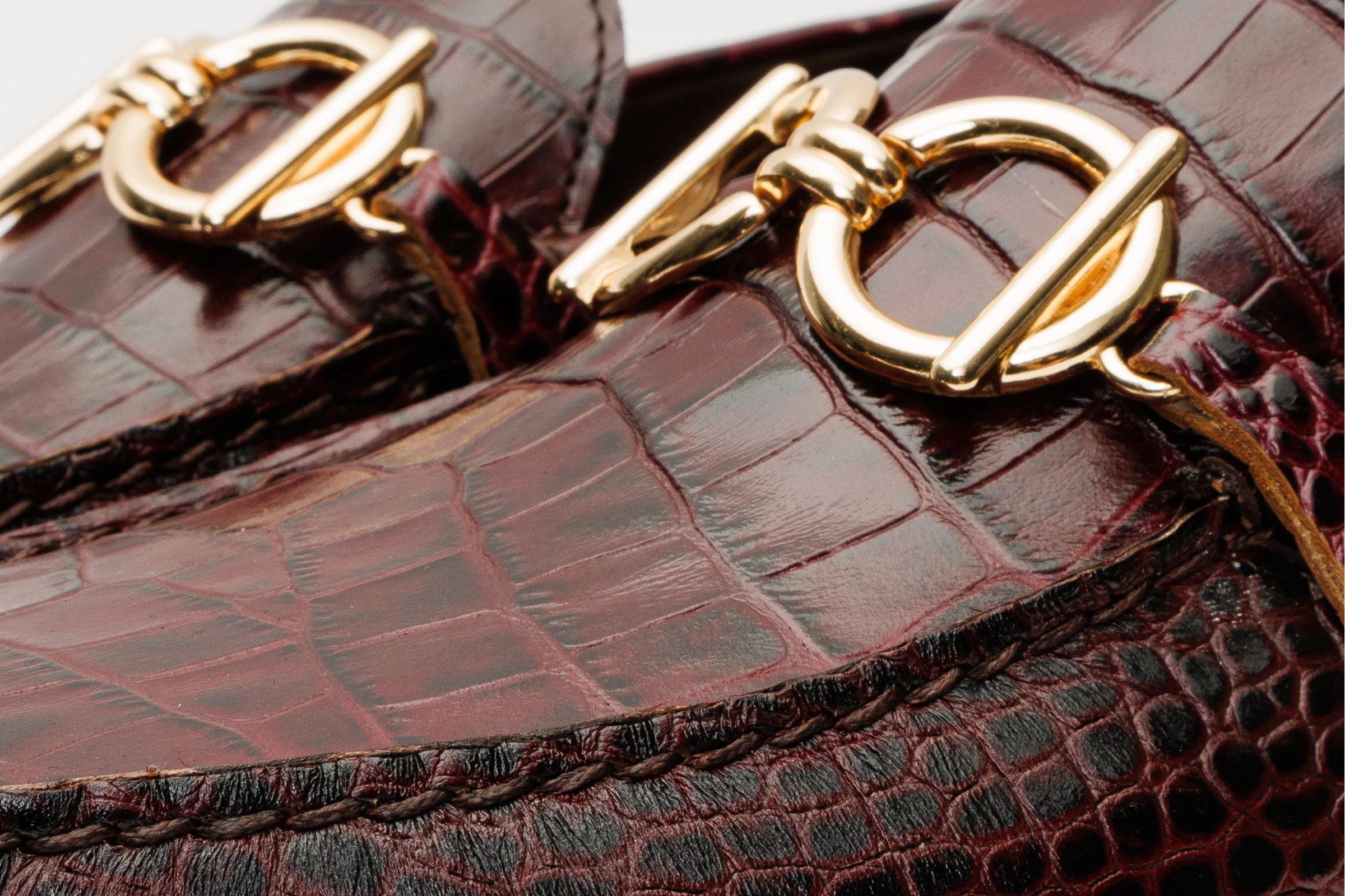 The Pisa Burgundy Leather Bit Drive Loafer Men Shoe - Image 4