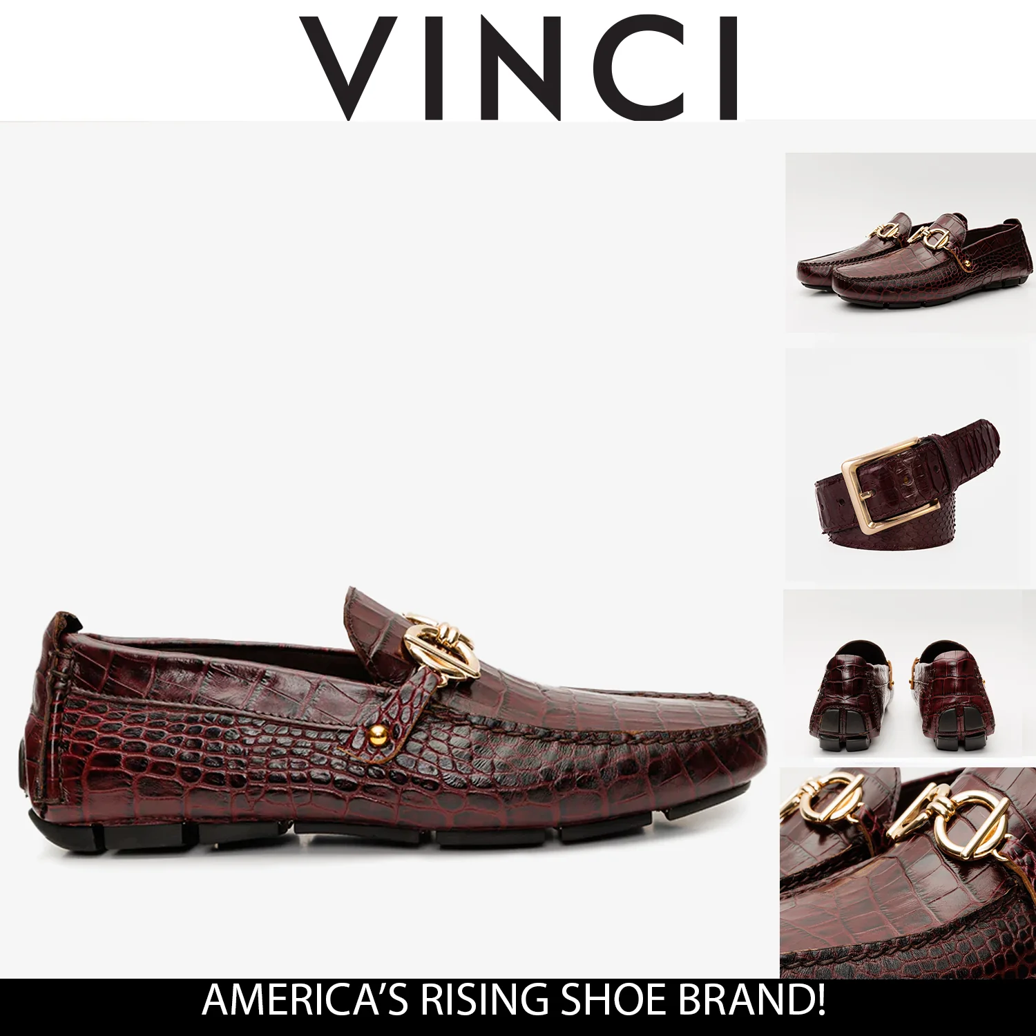 The Pisa Burgundy Leather Bit Drive Loafer Men Shoe - Image 6