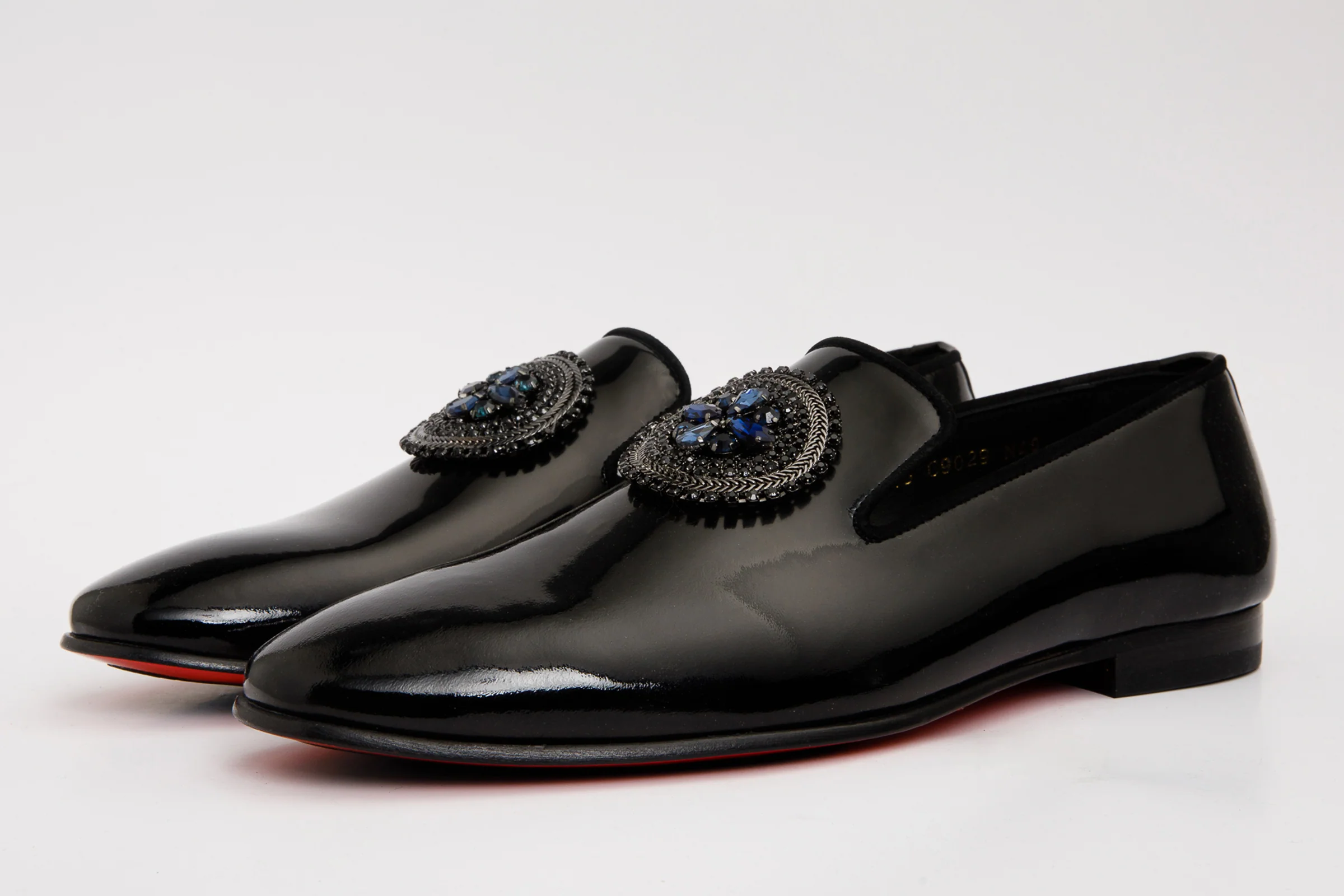 The Pombe Black Patent Leather Dress Slip-on Loafer Men Shoe - Image 2