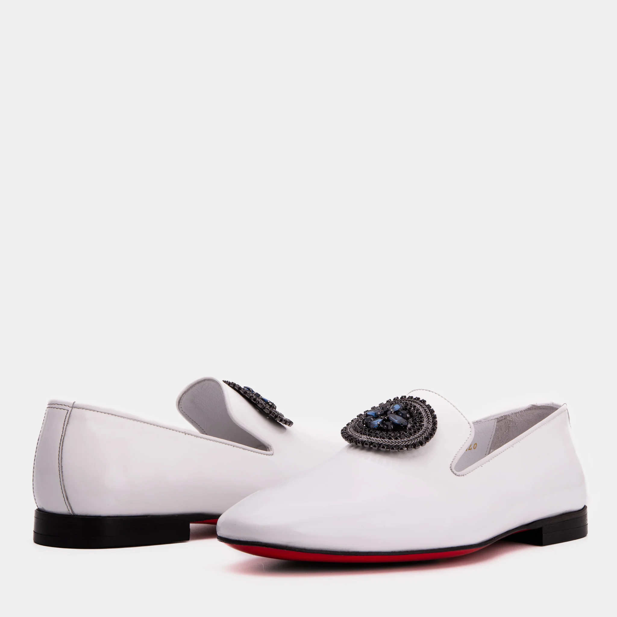 The Pombe White Patent Leather Dress Slip-on Loafer Men Shoe - Image 6