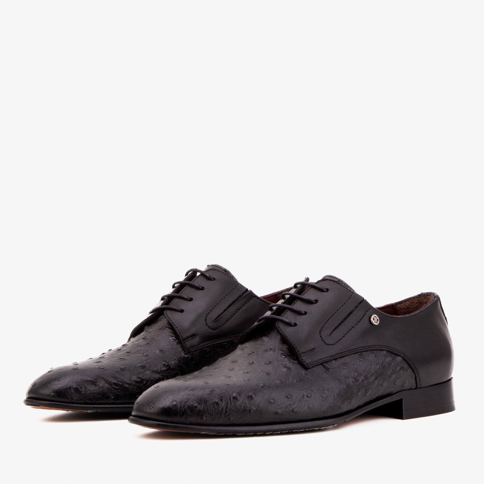 The Porto Alegre Black Leather Derby Men Shoe - Image 2