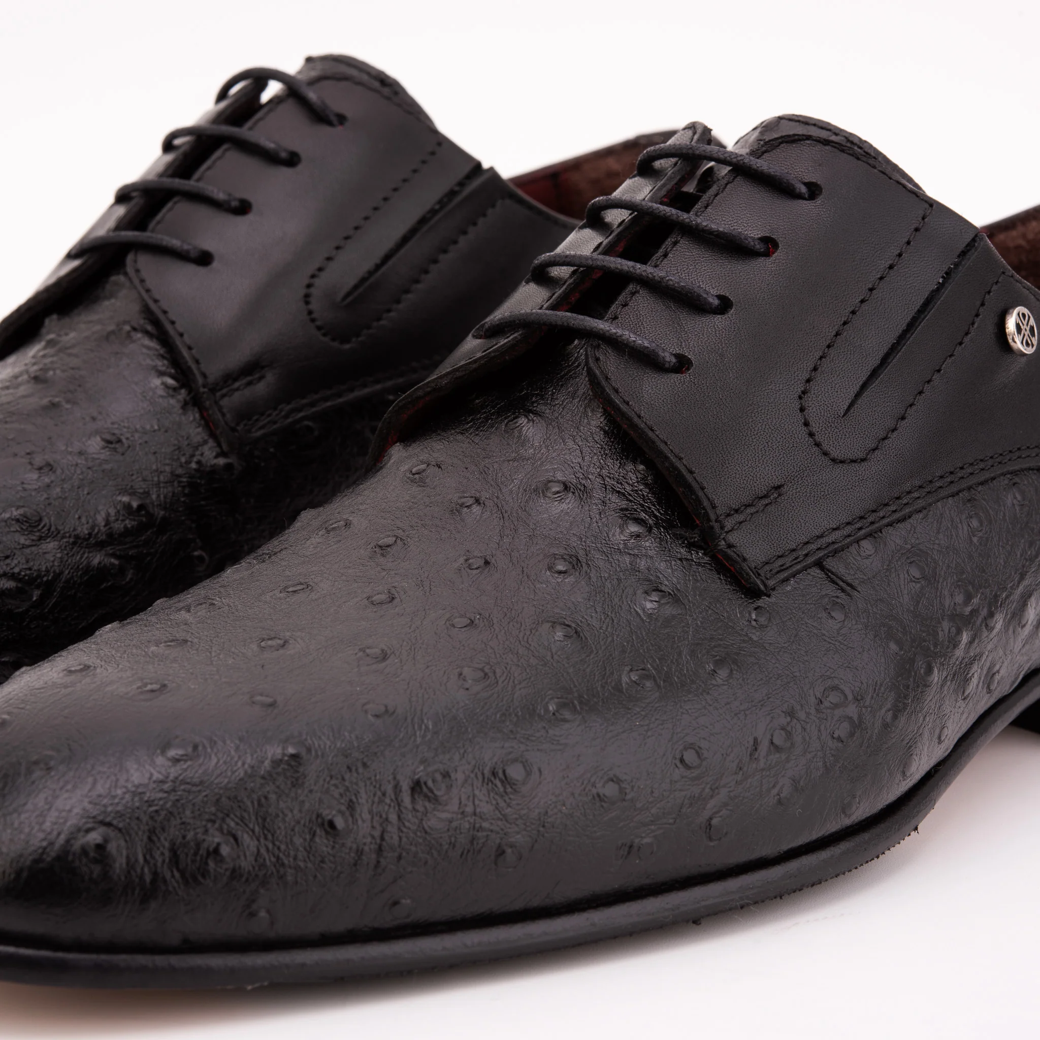 The Porto Alegre Black Leather Derby Men Shoe - Image 5