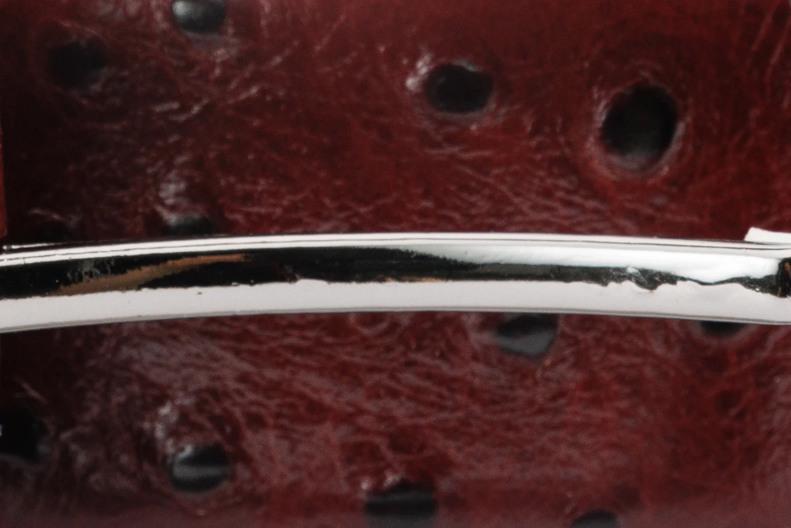 The Porto Alegre Burgundy Leather Belt - Image 5