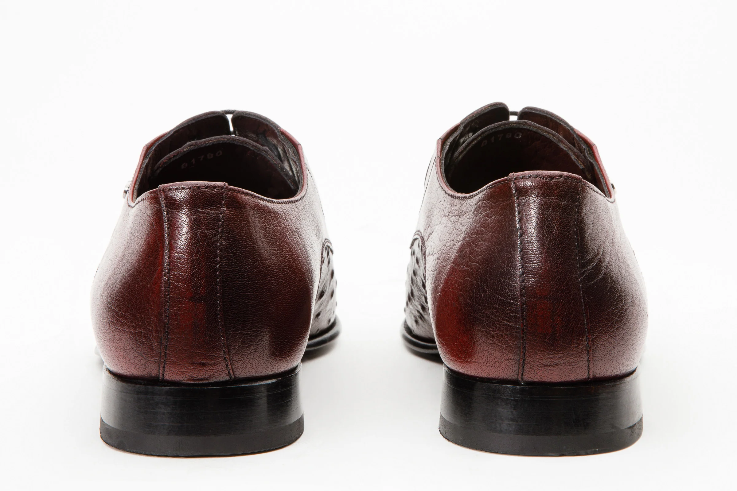 The Porto Alegre Burgundy Leather Derby Men Shoe - Image 4