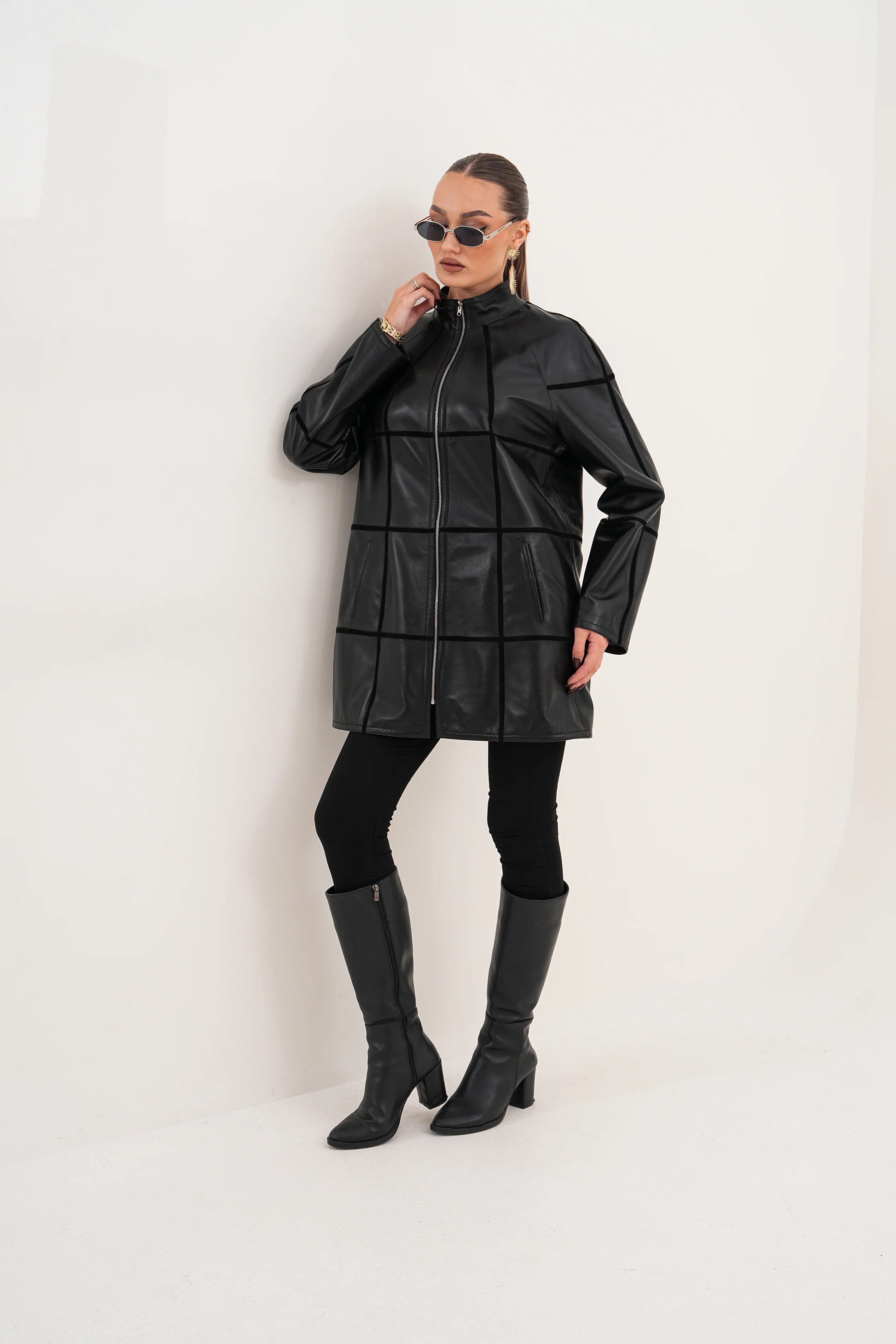 The Prado Reversible Black Leather Women Leather Jacket - Image 10
