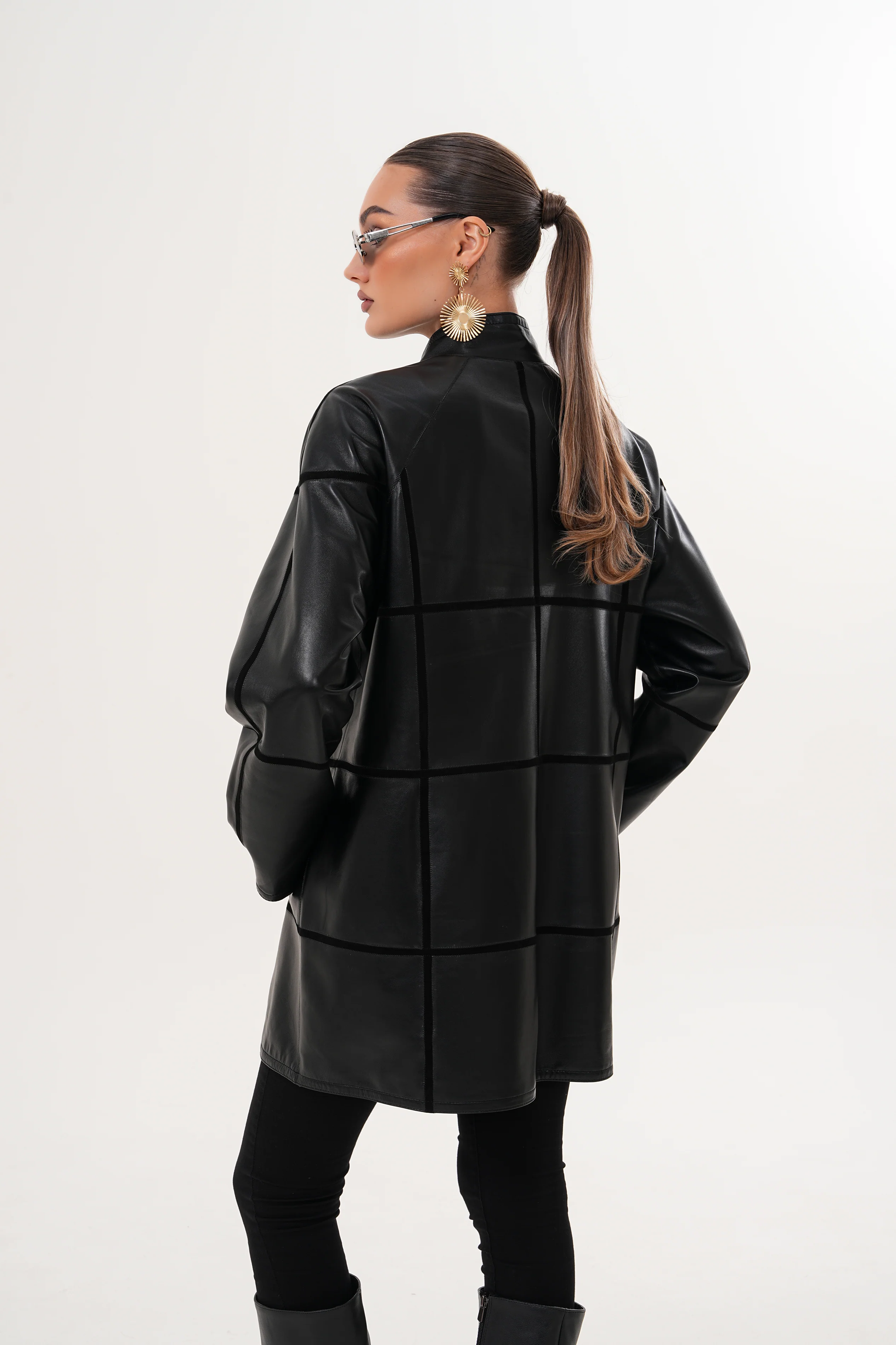 The Prado Reversible Black Leather Women Leather Jacket - Image 3