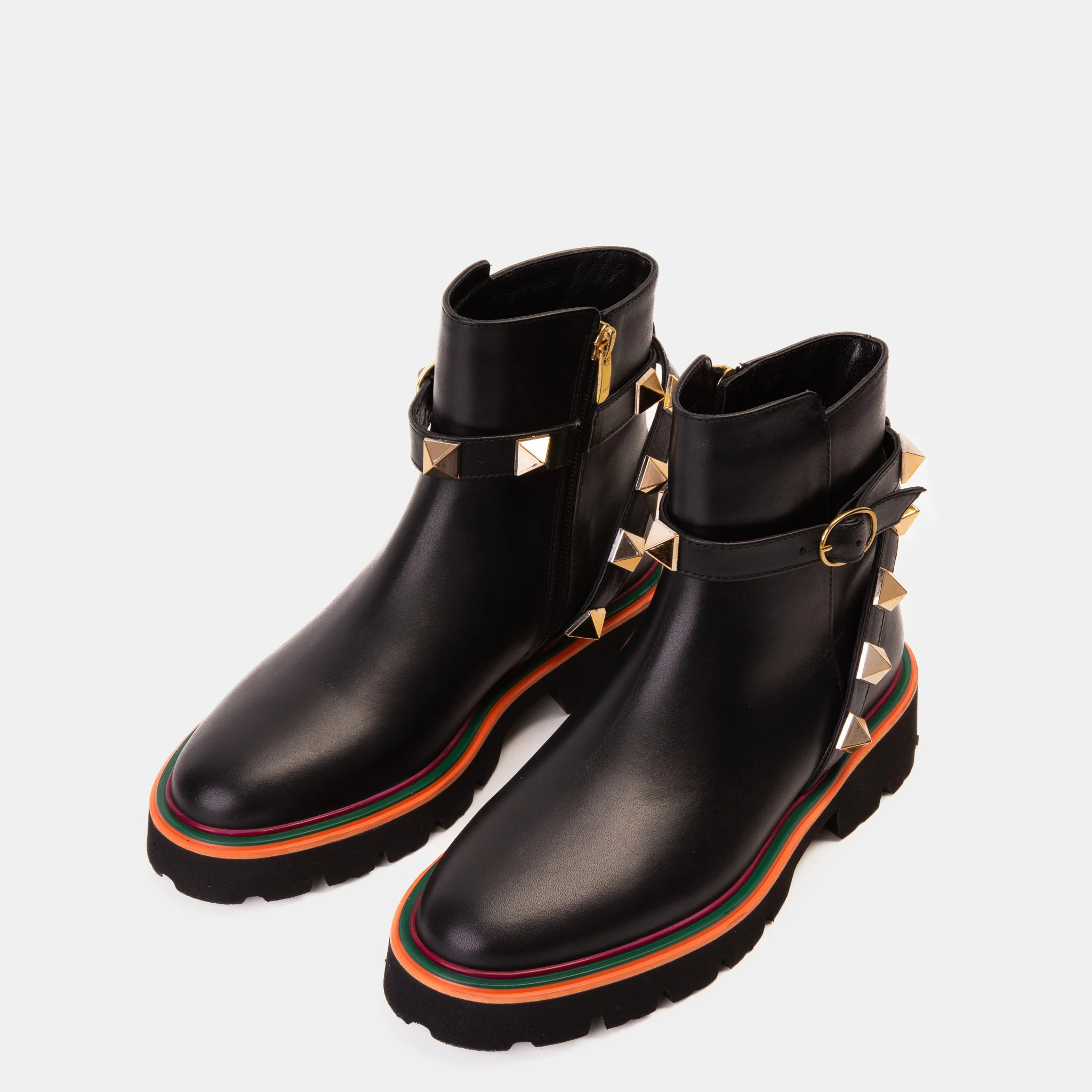 The Prag Black Leather Ankle Women Boot - Image 6