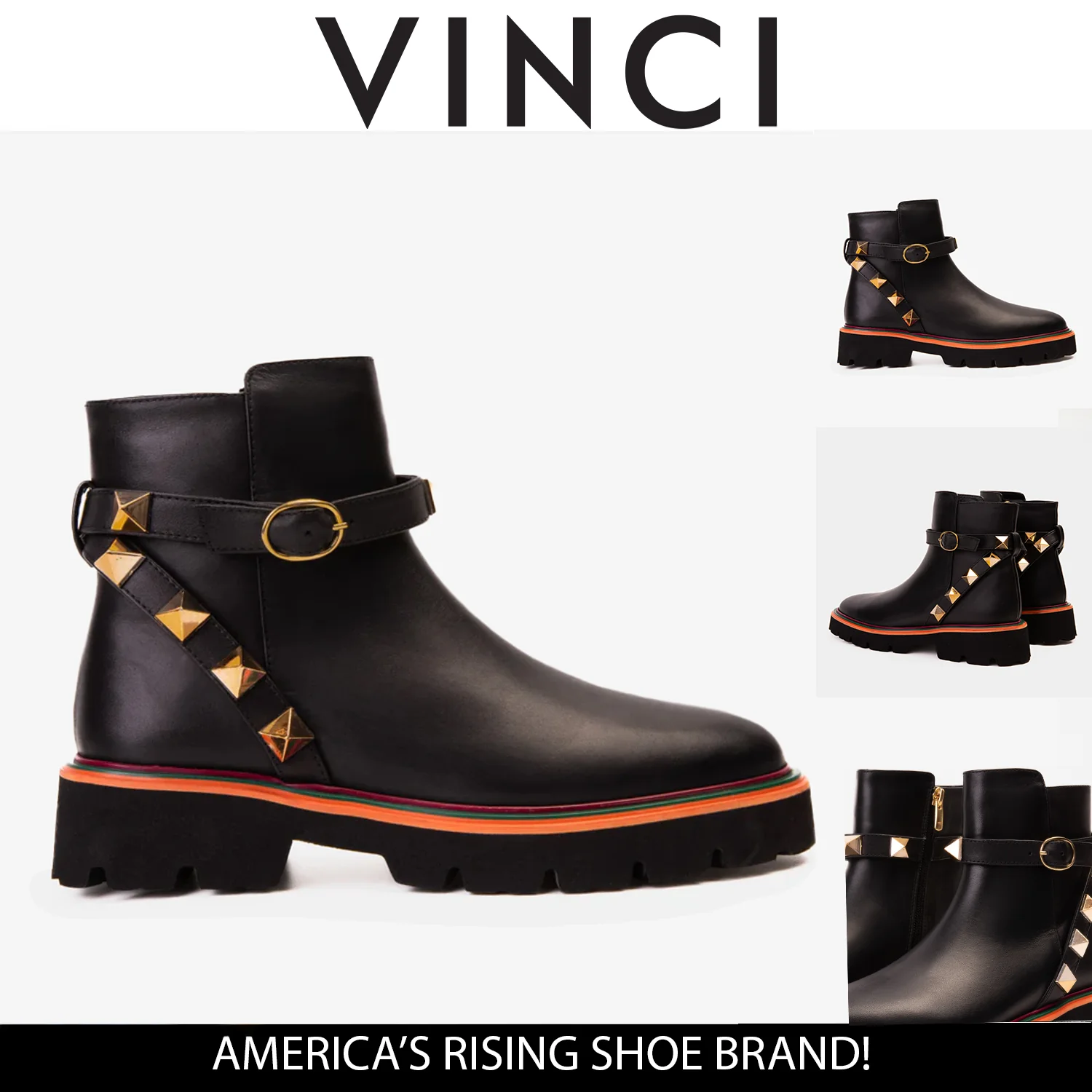 The Prag Black Leather Ankle Women Boot - Image 7