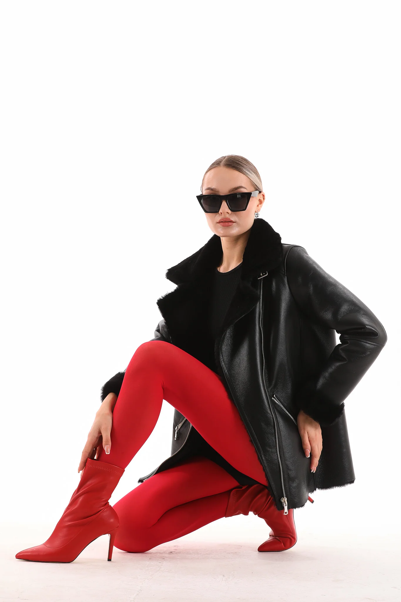 The Prague Black Leather Women Jacket - Image 13