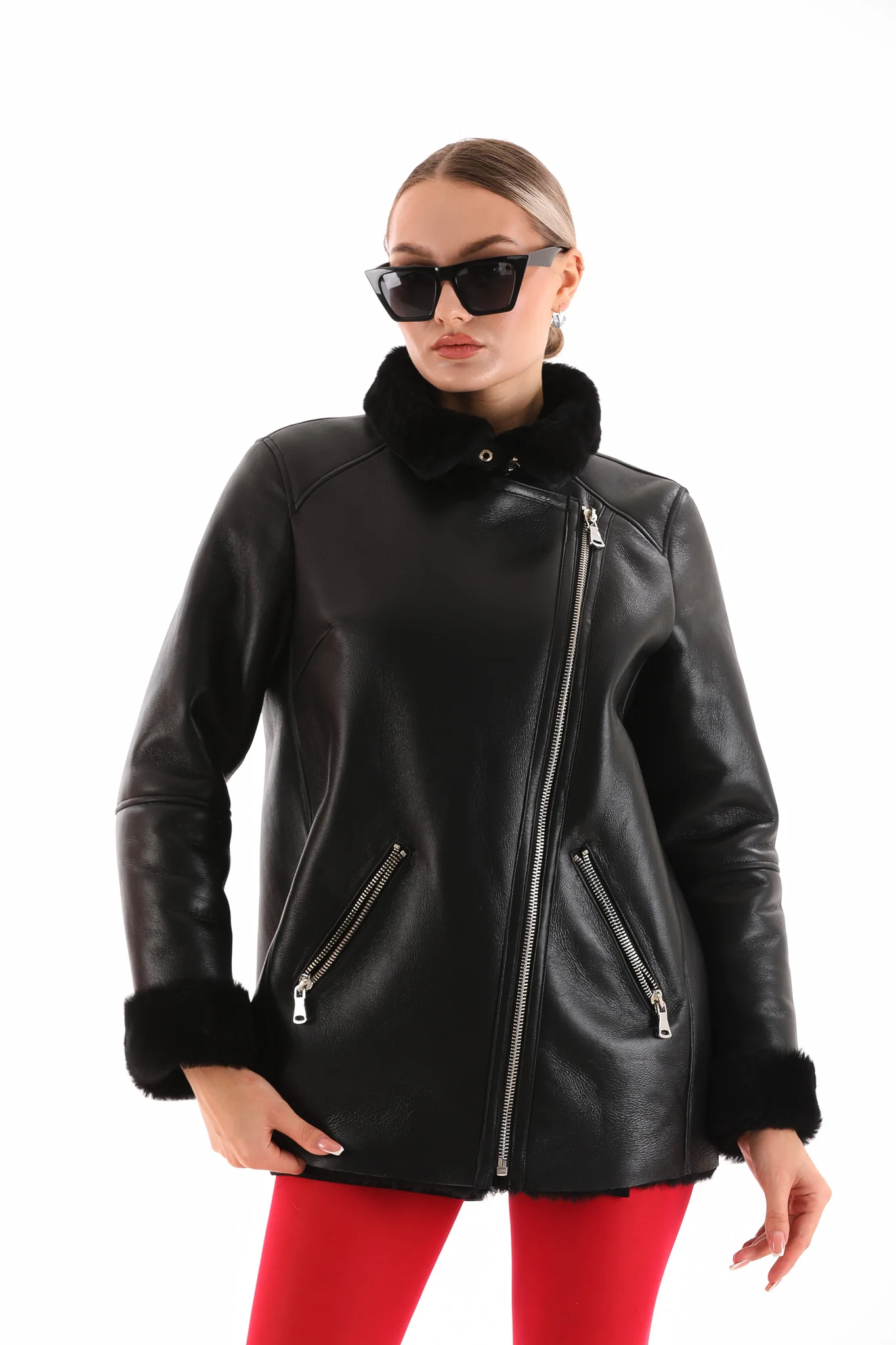 The Prague Black Leather Women Jacket - Image 14