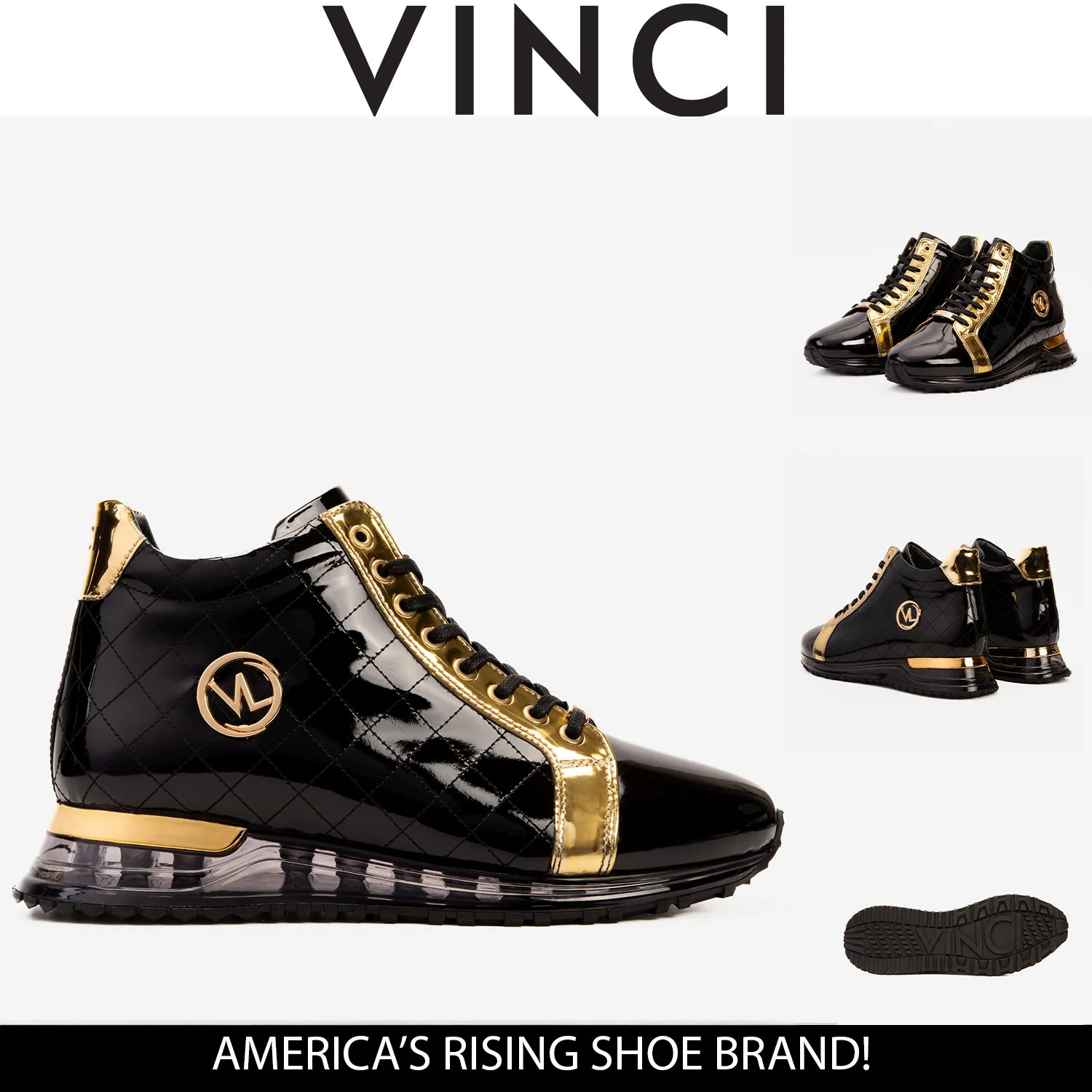 The Prestige Black & Gold Limited Edition High-Top Men Sneaker - Image 10