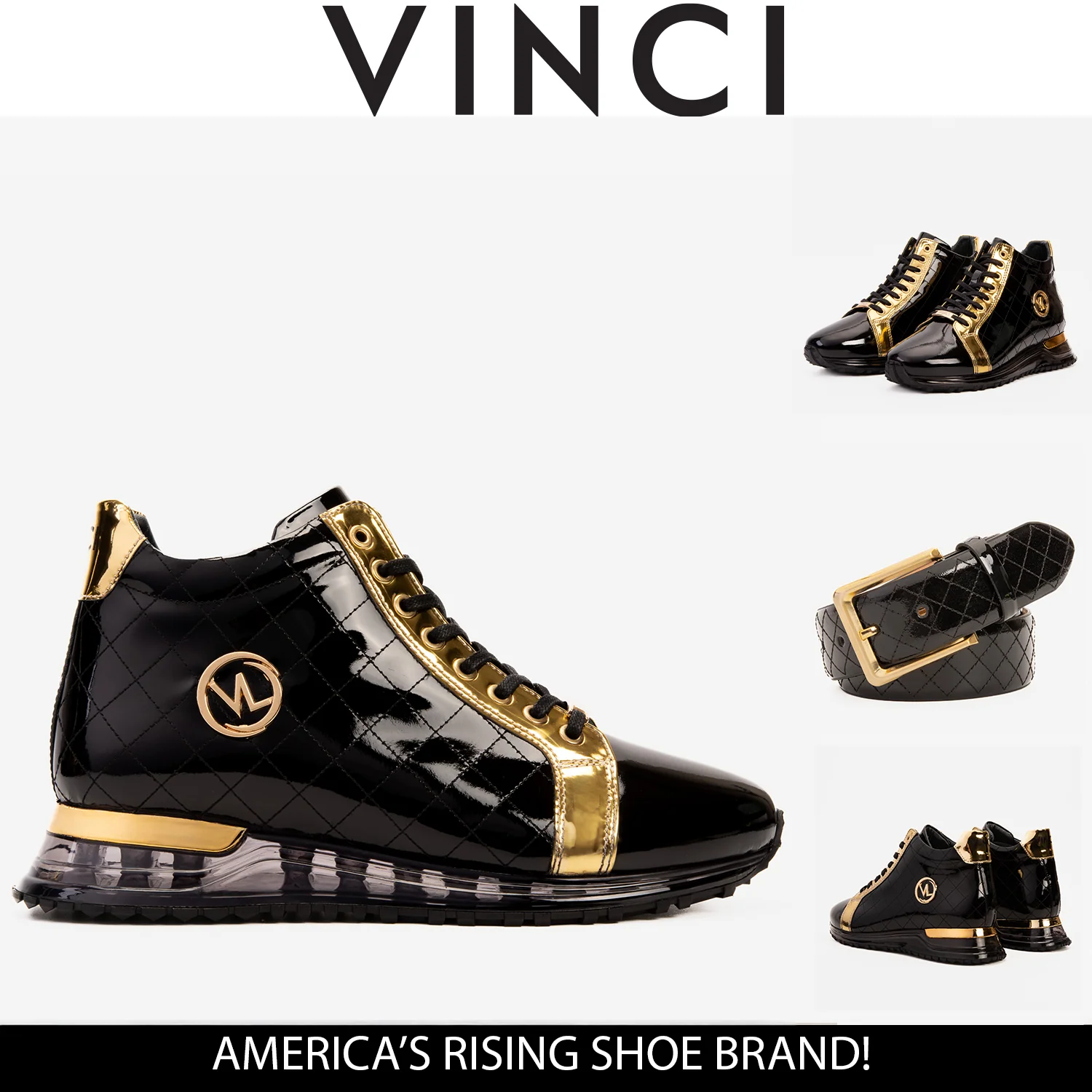 The Prestige Black & Gold Limited Edition High-Top Men Sneaker - Image 11