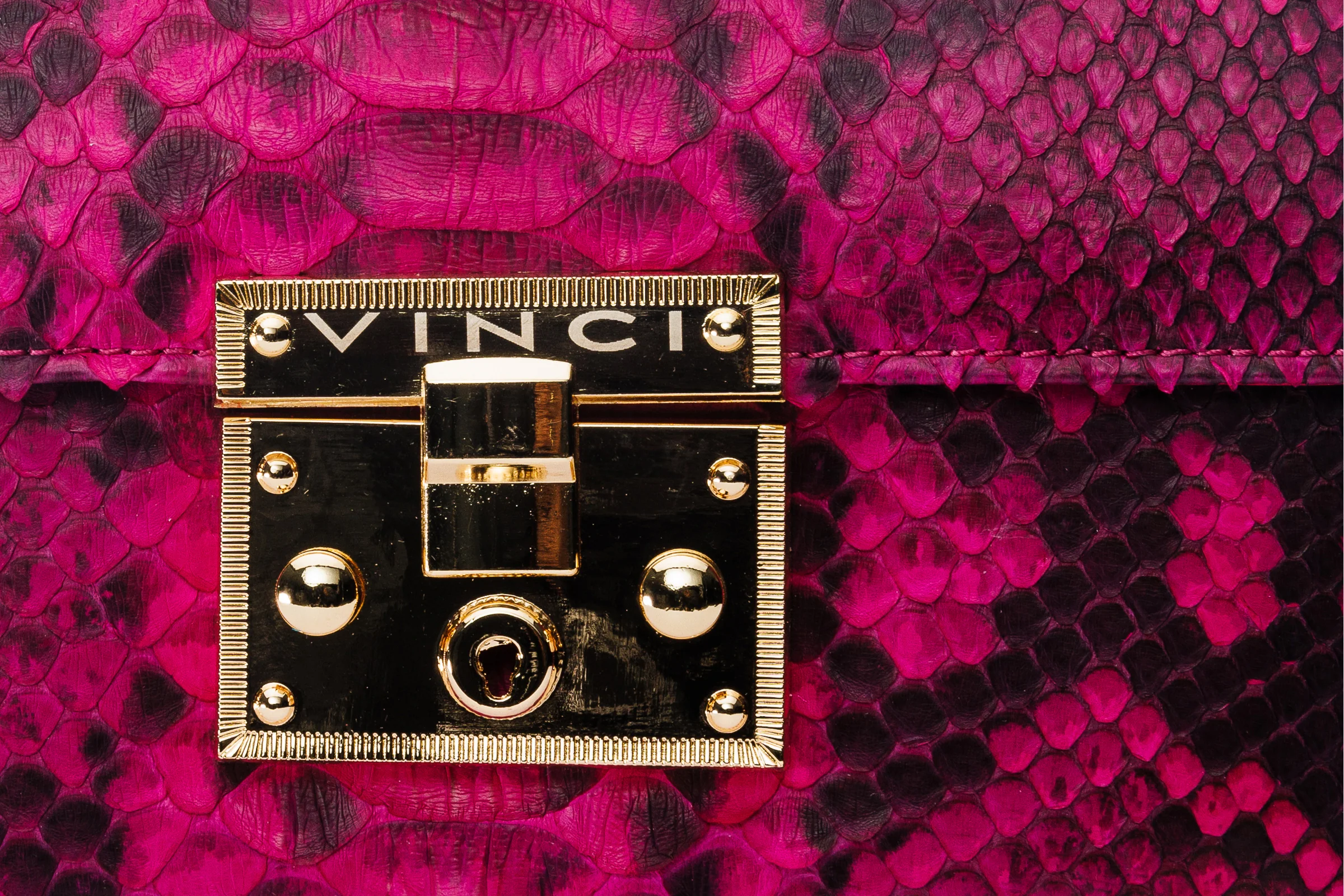 The Queen Fuchsia Leather Handbag - Image 3