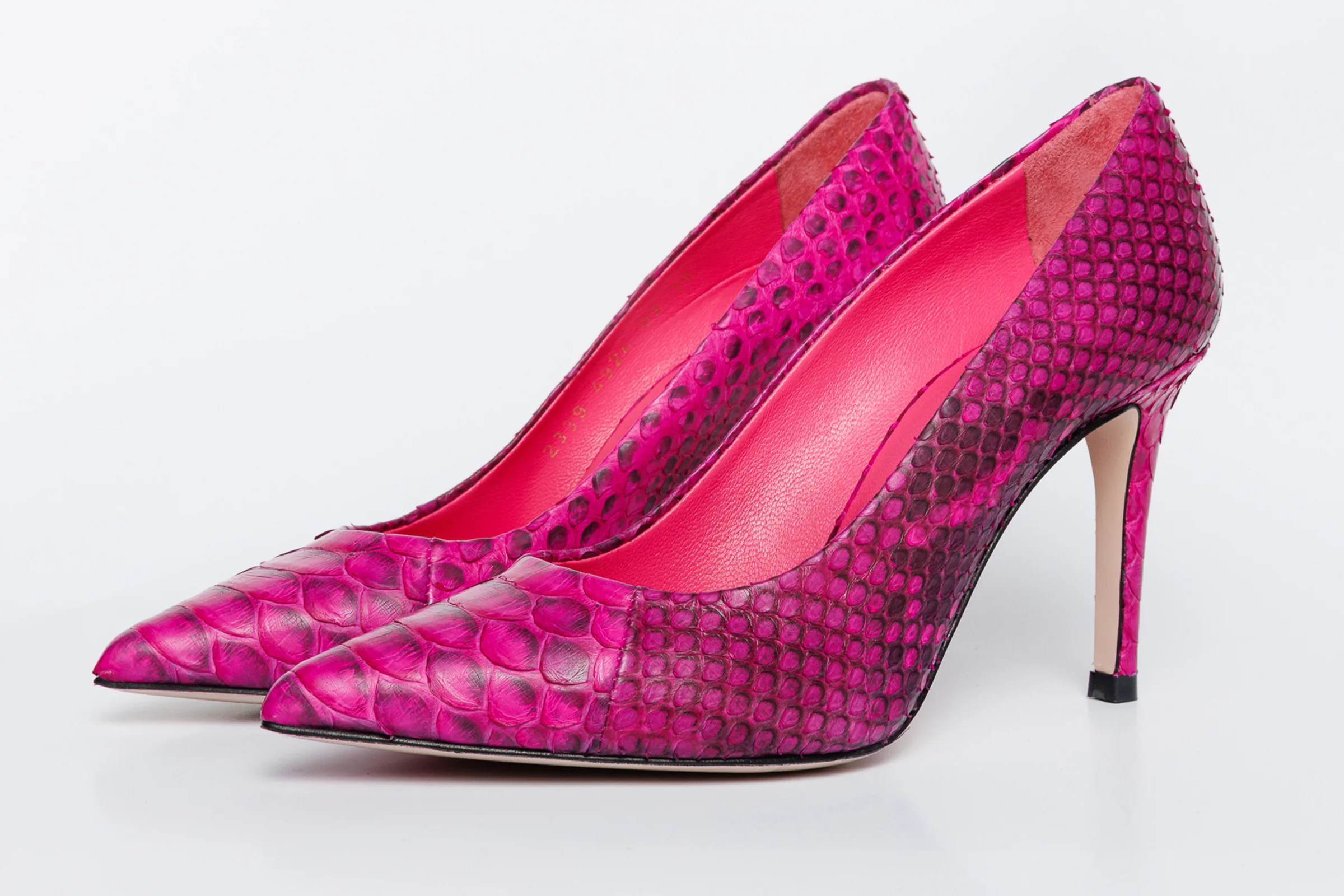 The Queen Fuchsia Pythn Leather Pump Women Shoe - Image 6