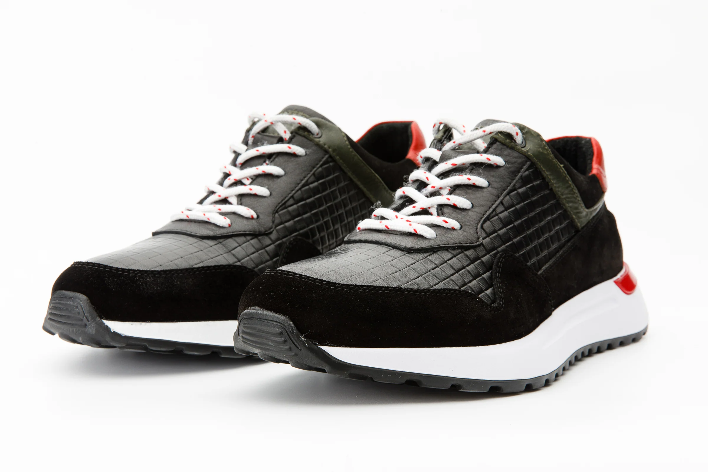 The Rakka Black & Red Leather Men Sneaker Final Sale! - Image 4