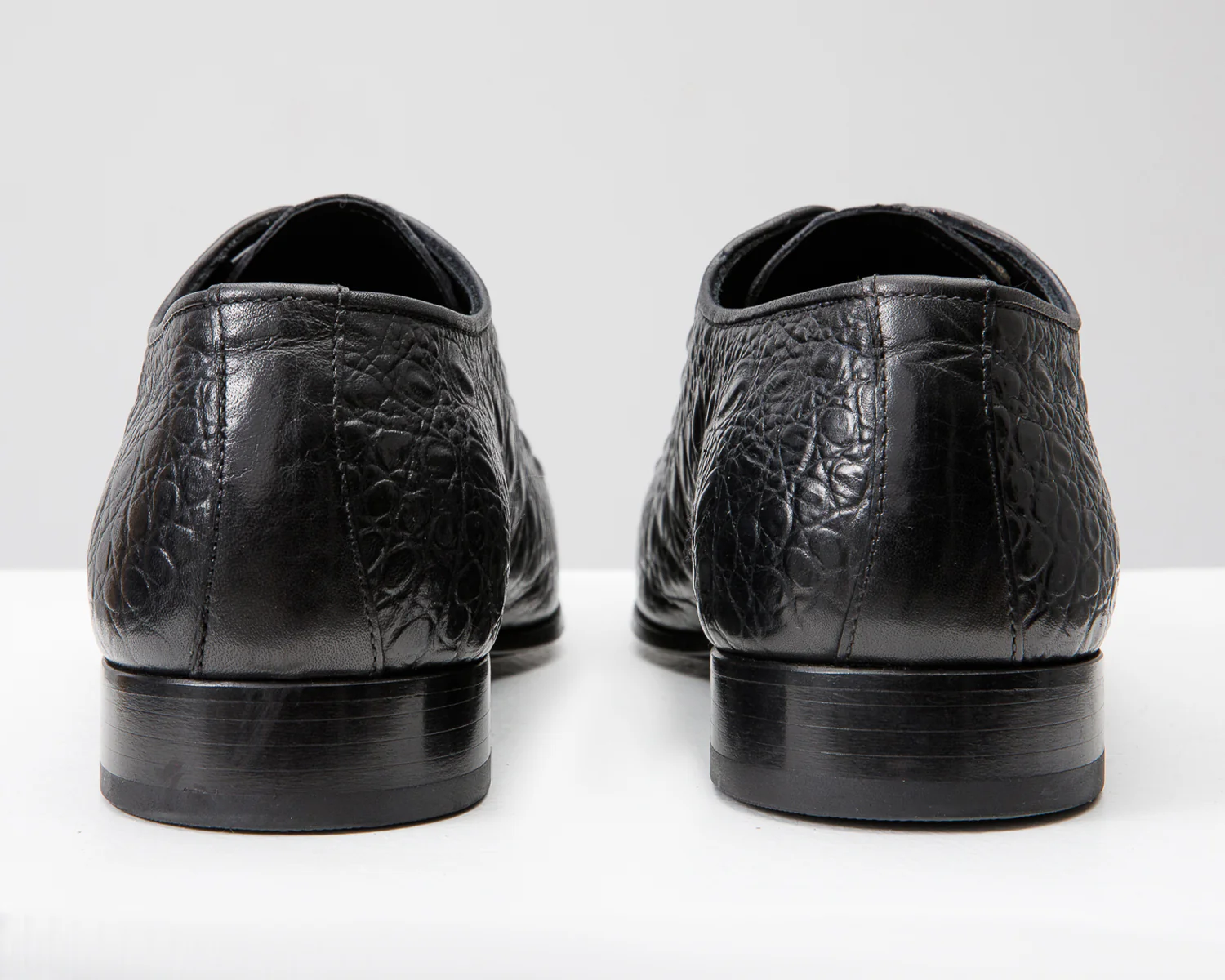The Randor Black Crocodile Leather Oxford Men Shoe - Image 6