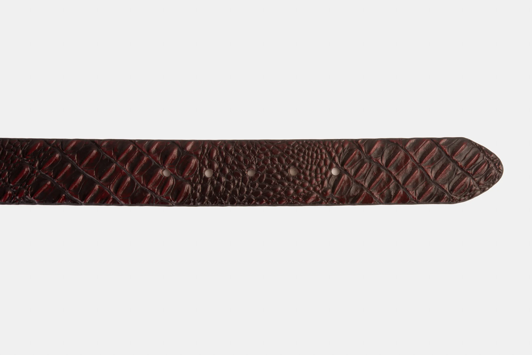 The Randor Burgundy Leather Belt - Image 5
