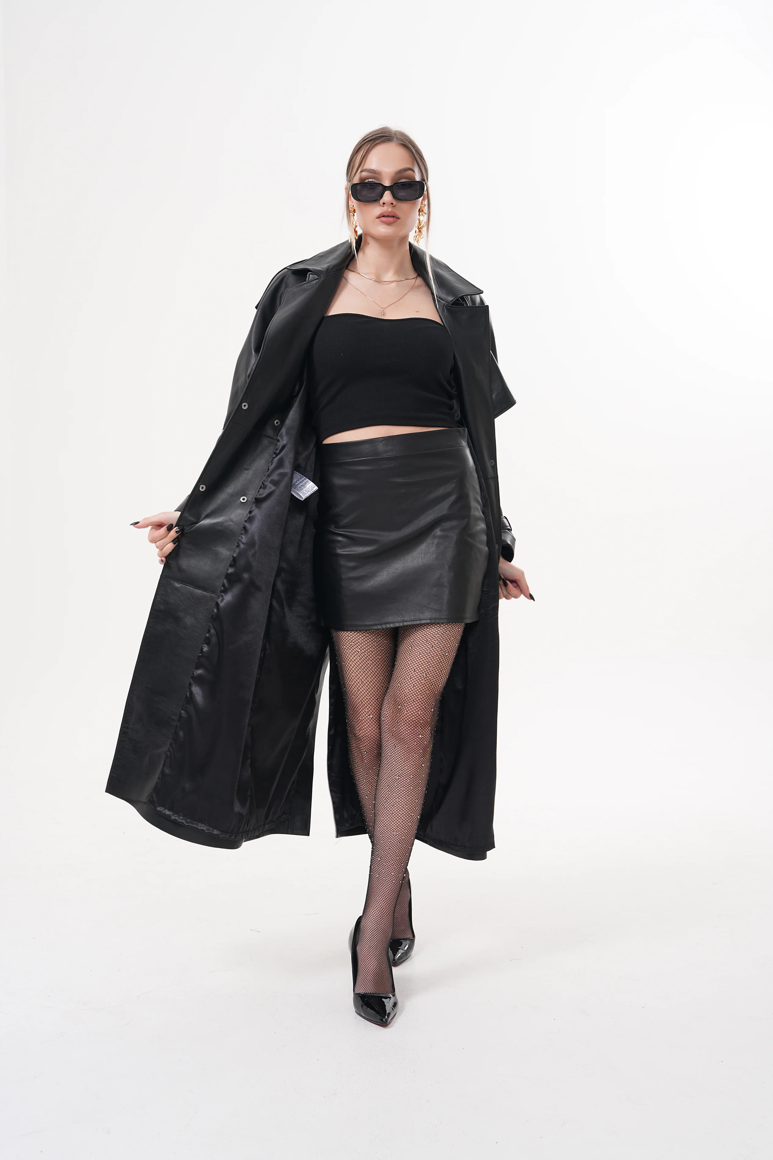 The Raven Black Leather Women Jacket - Image 4