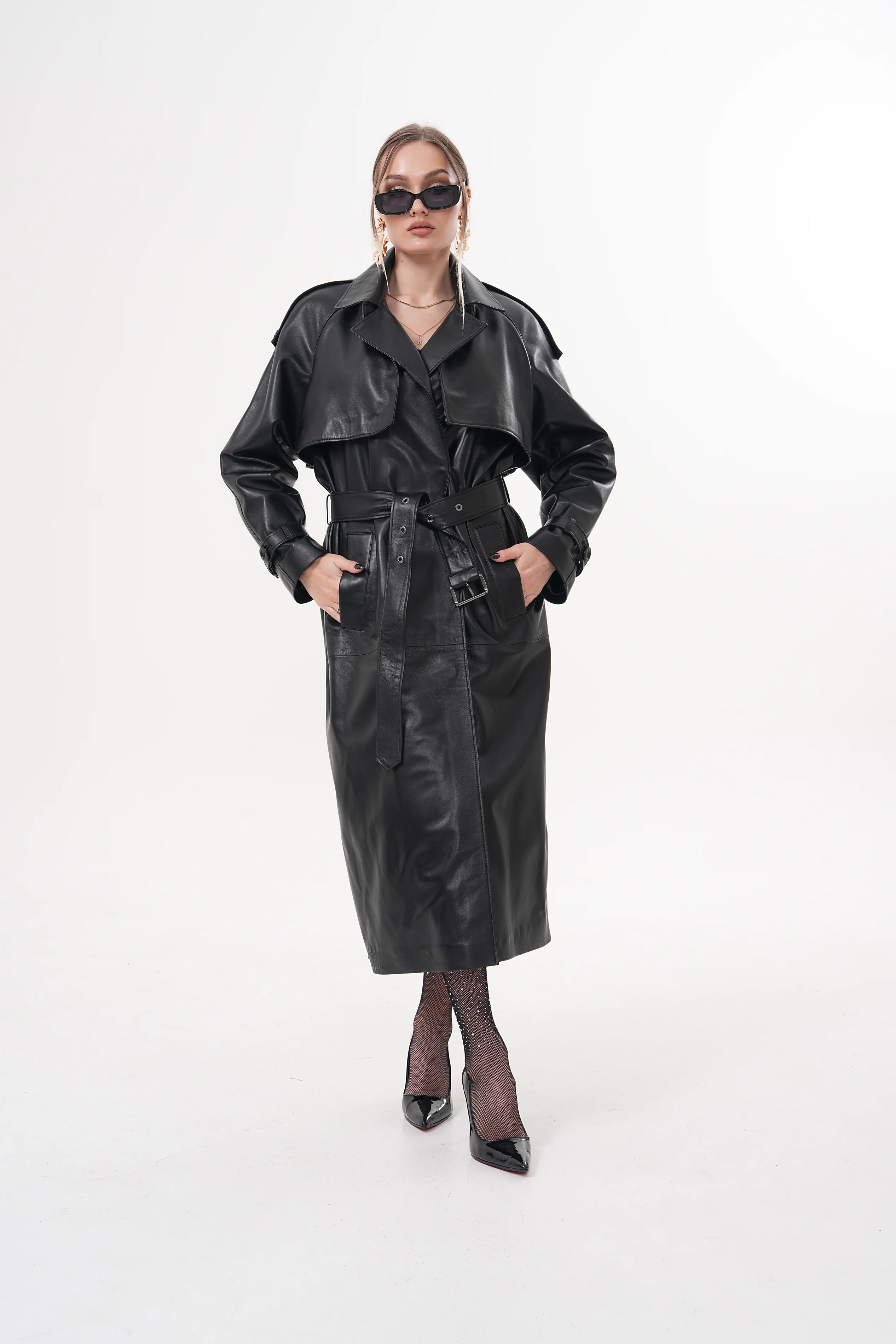 The Raven Black Leather Women Jacket - Image 8