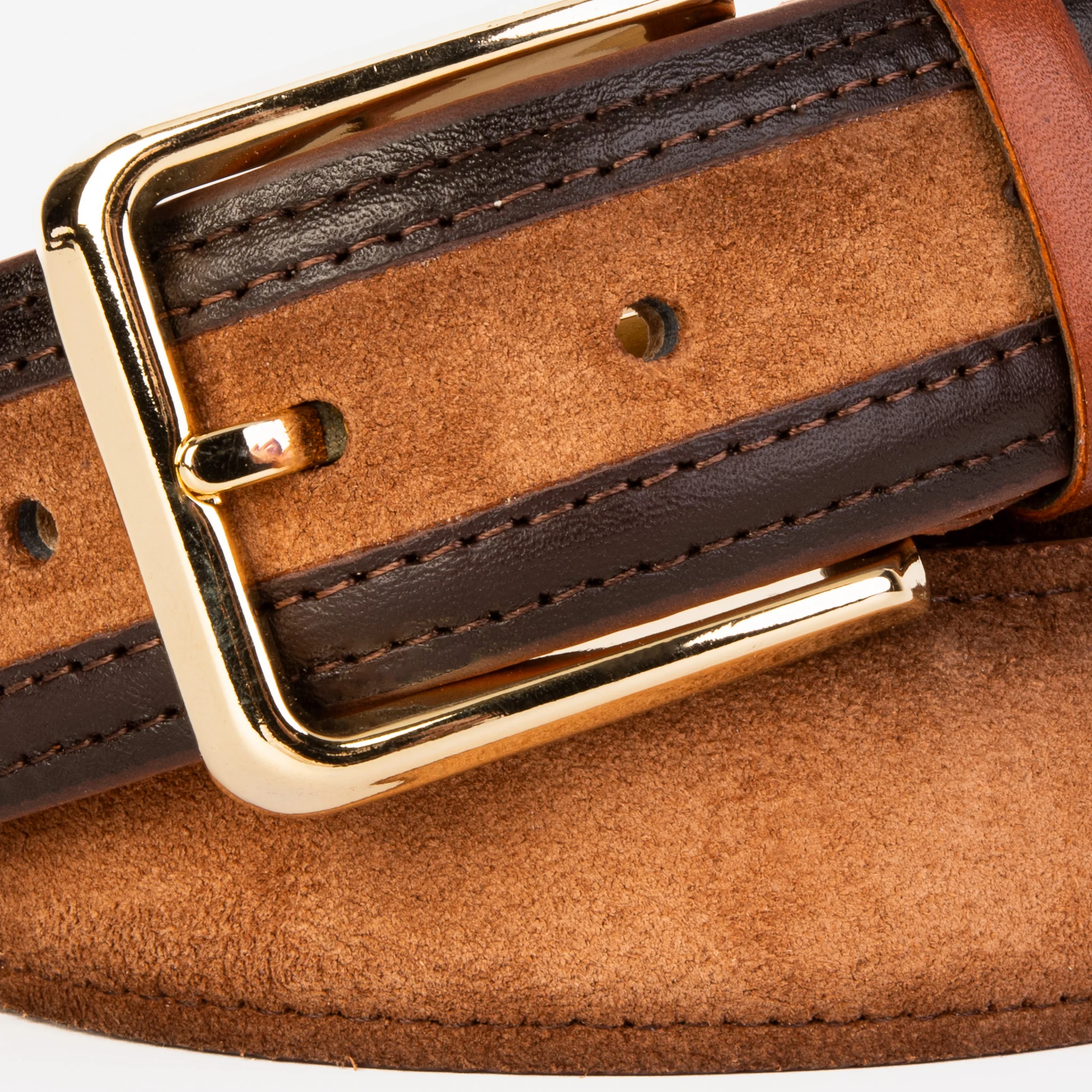 The Regent Brown Leather Belt - Image 2