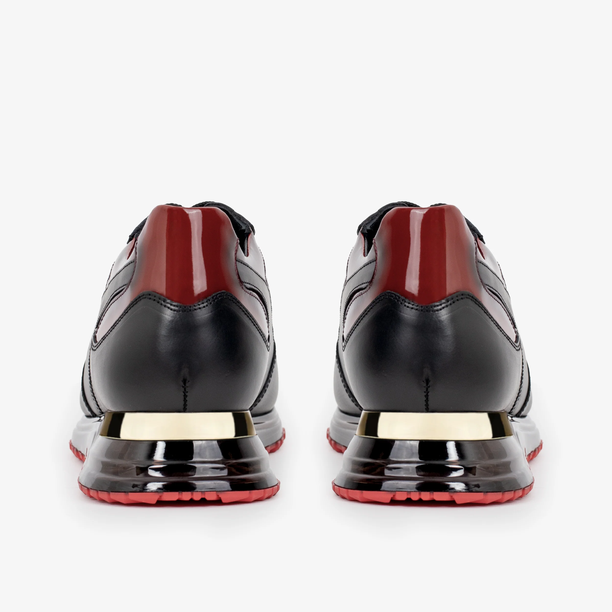 The Rialto Black & Red Patent Leather Men Sneaker - Image 6