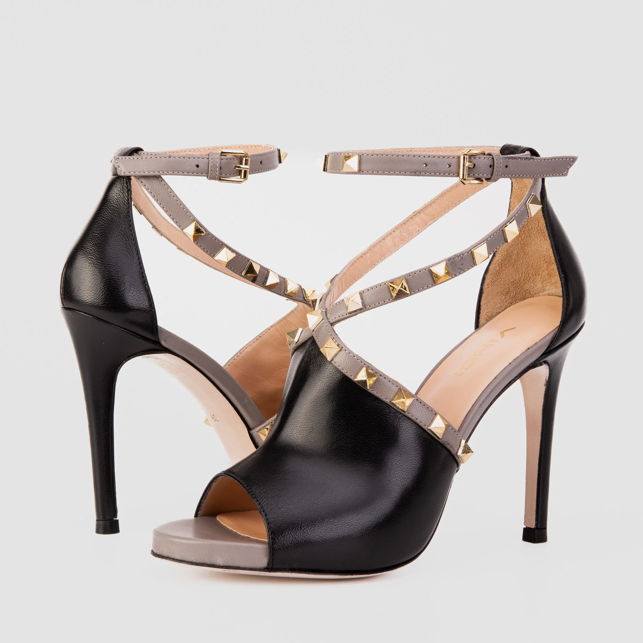 The Ribnica Black Leather Ankle Strap Women Sandal - Image 4