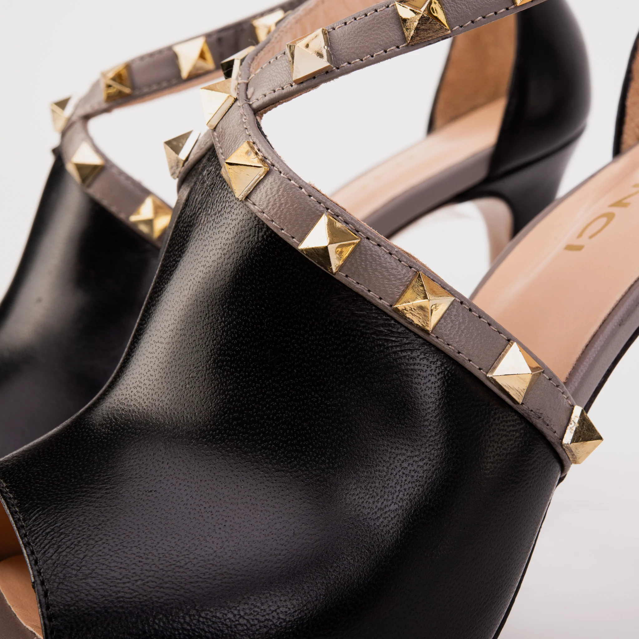 The Ribnica Black Leather Ankle Strap Women Sandal - Image 7