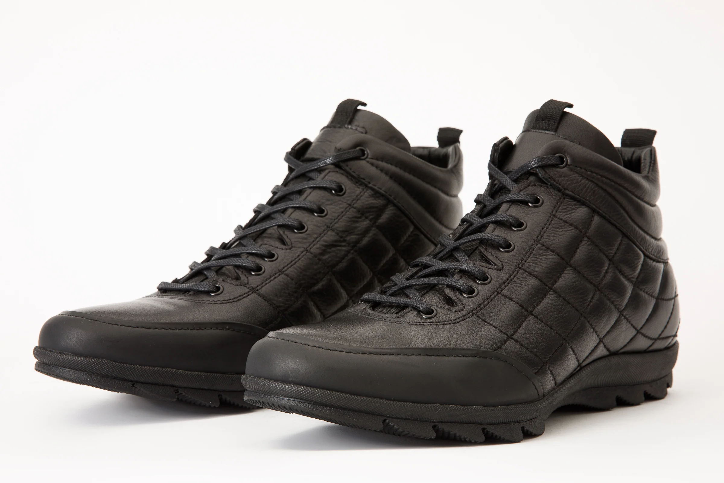 The Riga Black Leather Casual Lace-Up Men Boots Final Sale! - Image 2
