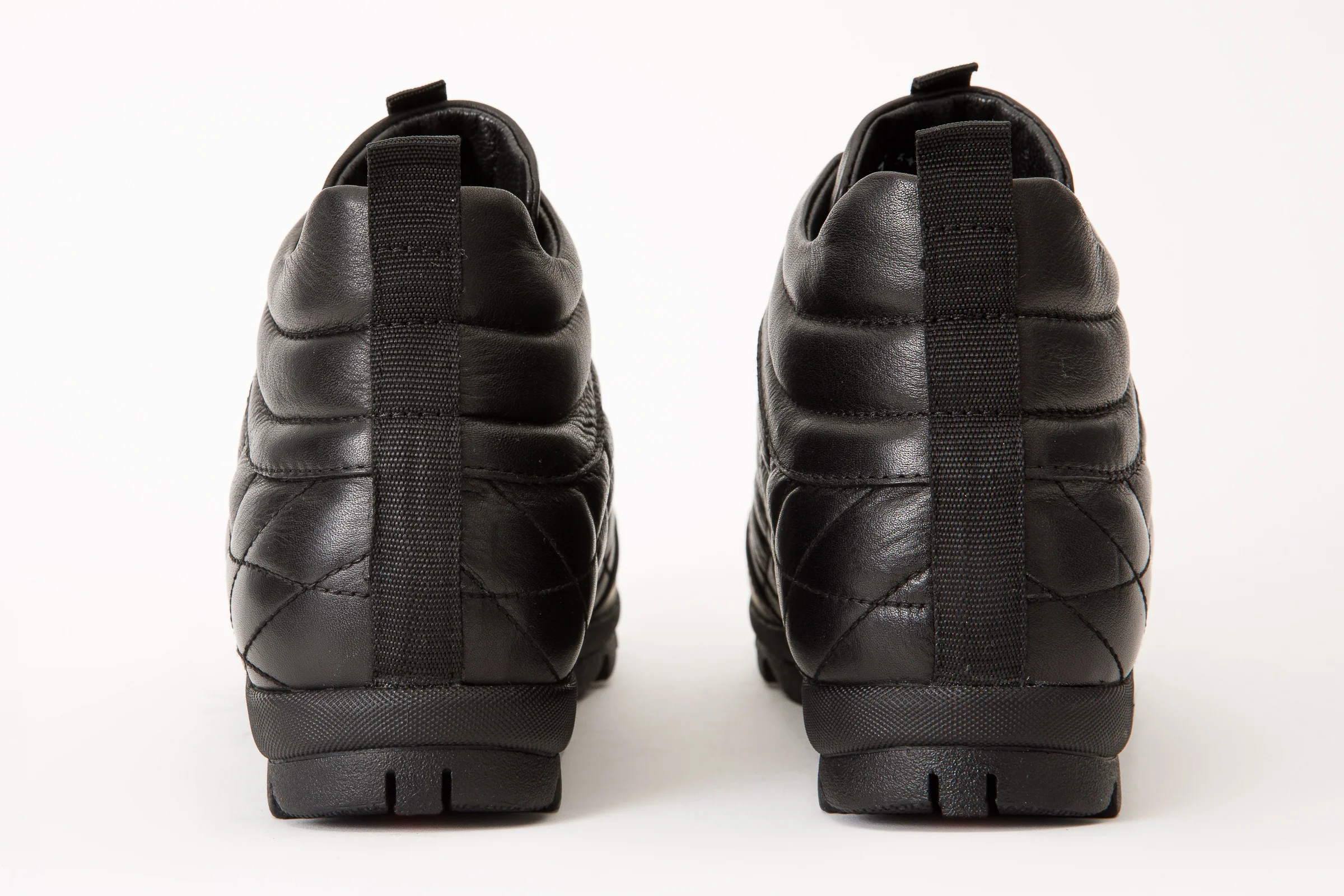 The Riga Black Leather Casual Lace-Up Men Boots Final Sale! - Image 4