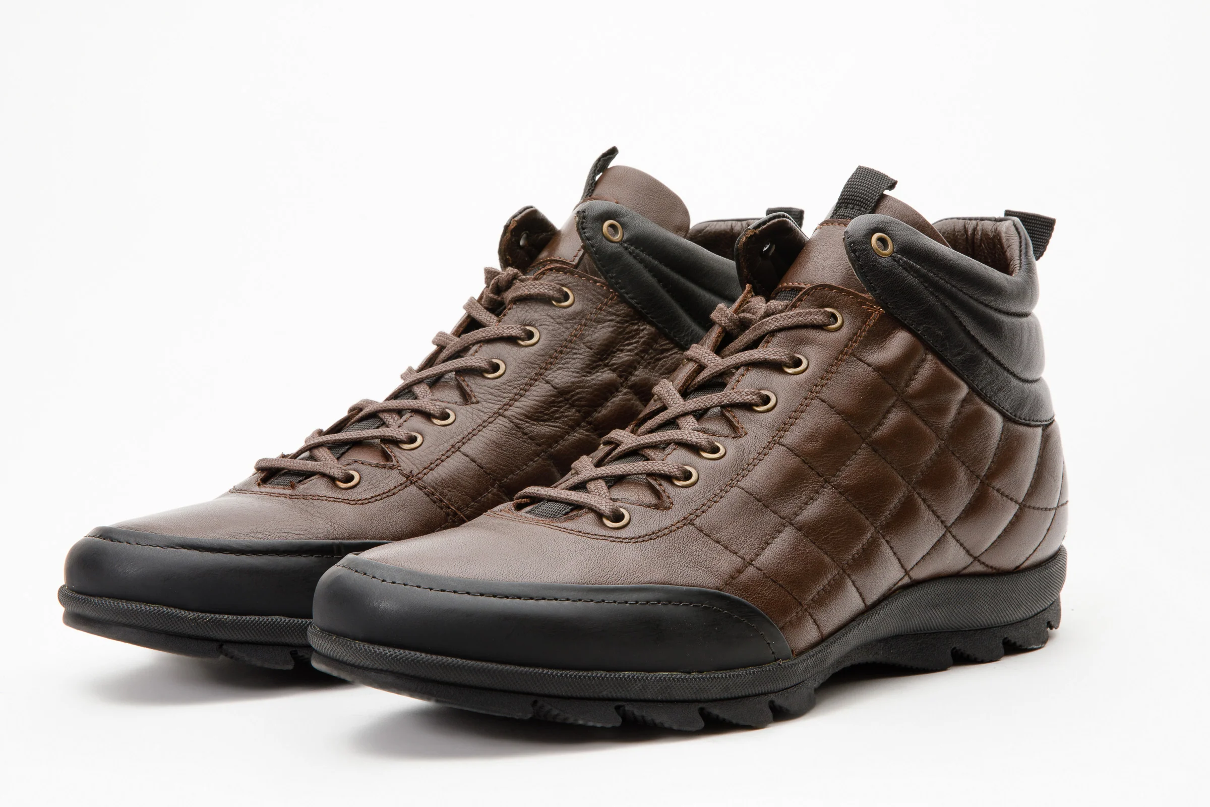 The Riga Brown Leather Casual Lace-Up Men Boots Final Sale! - Image 3