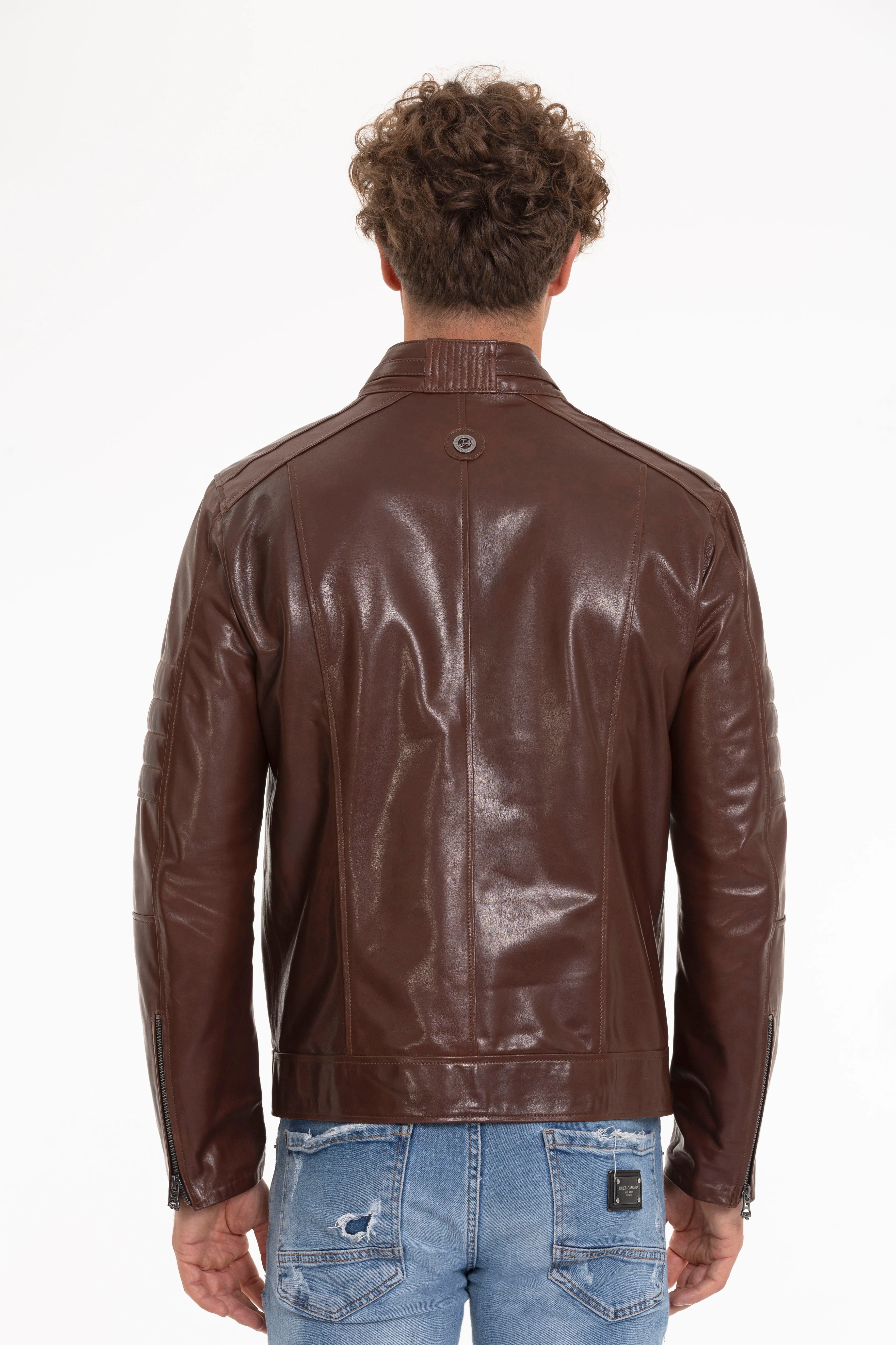 The Rios Tan Men Leather Men Jacket - Image 4
