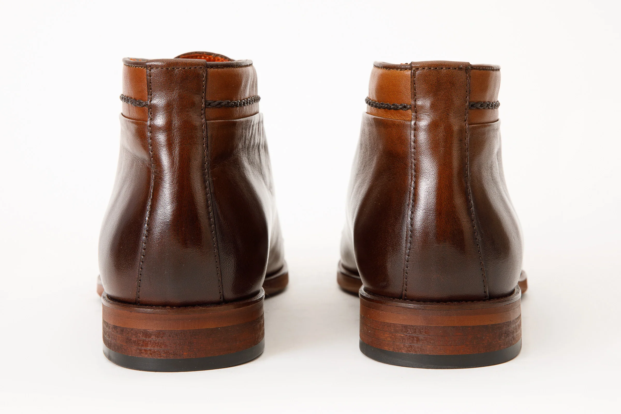 The Rome Tan Leather Oxford Cap-Toe Men Boot - Image 4