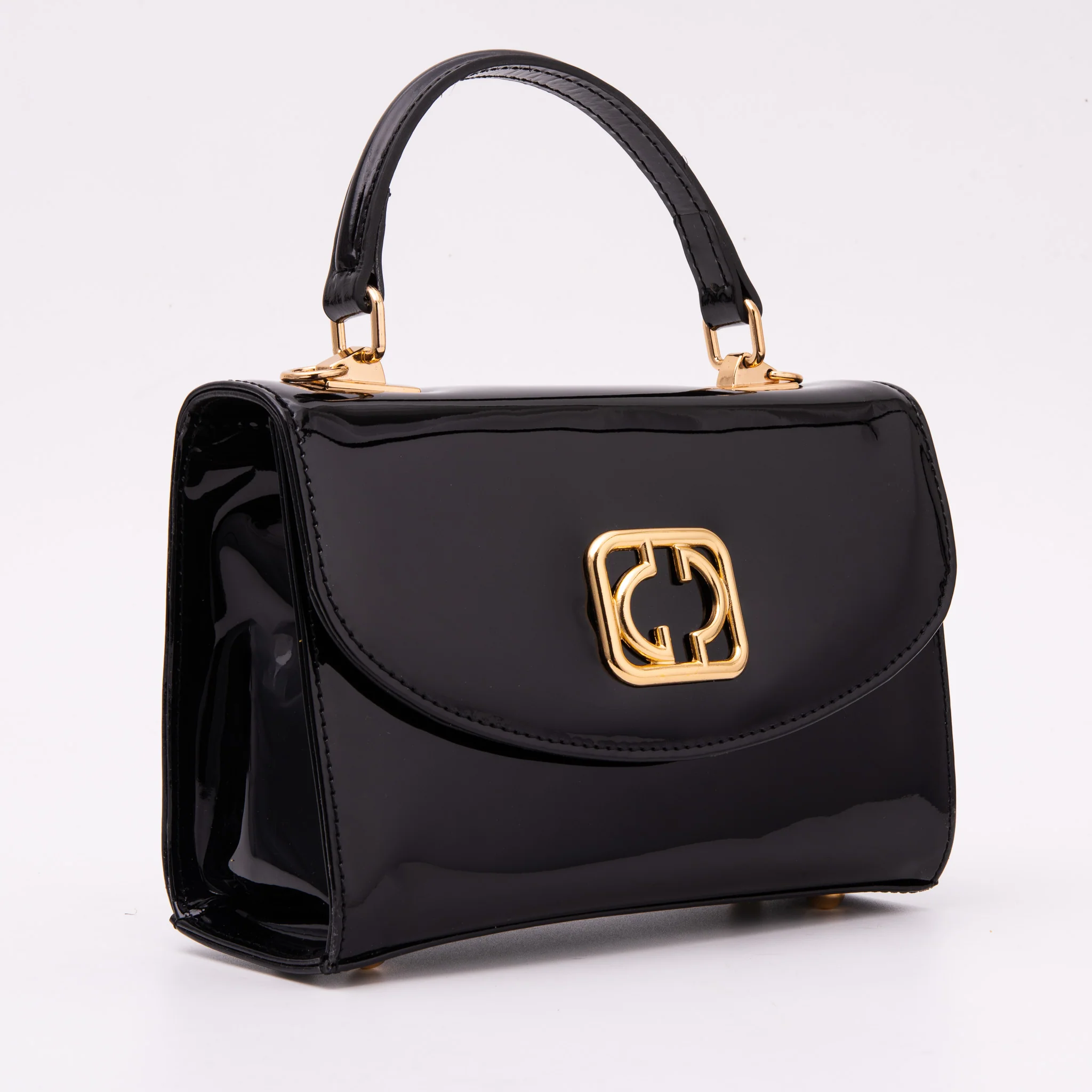 The Rosalinda Black Leather Handbag - Image 4