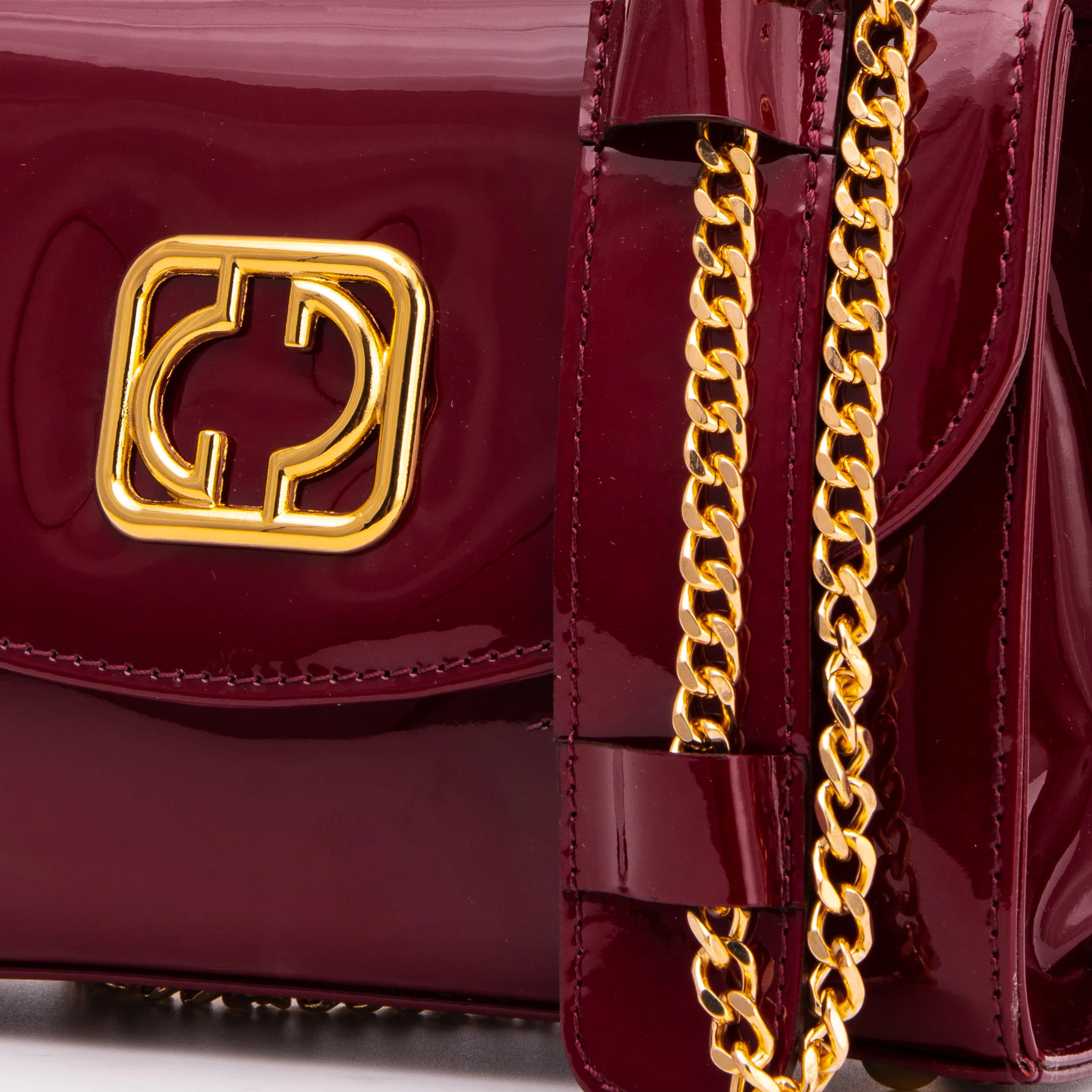 The Rosalinda Burgundy Leather Handbag - Image 4