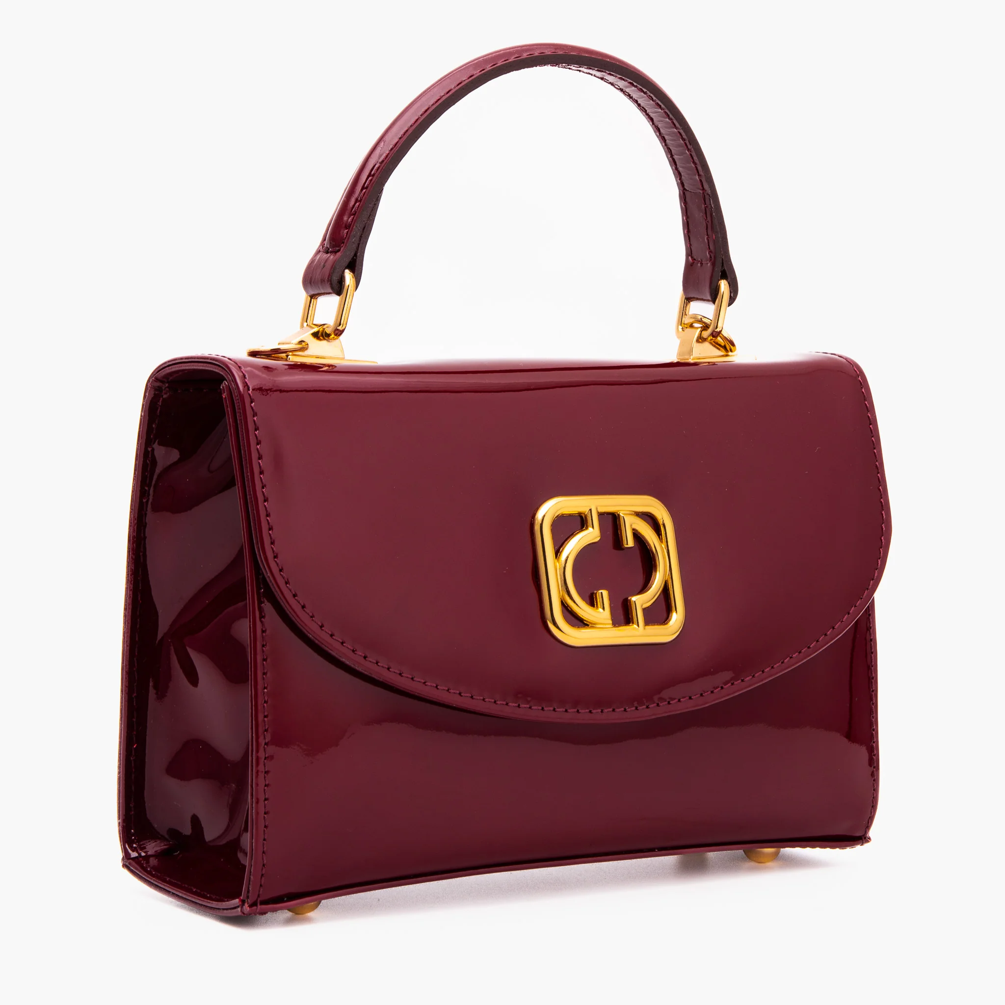 The Rosalinda Burgundy Leather Handbag - Image 5