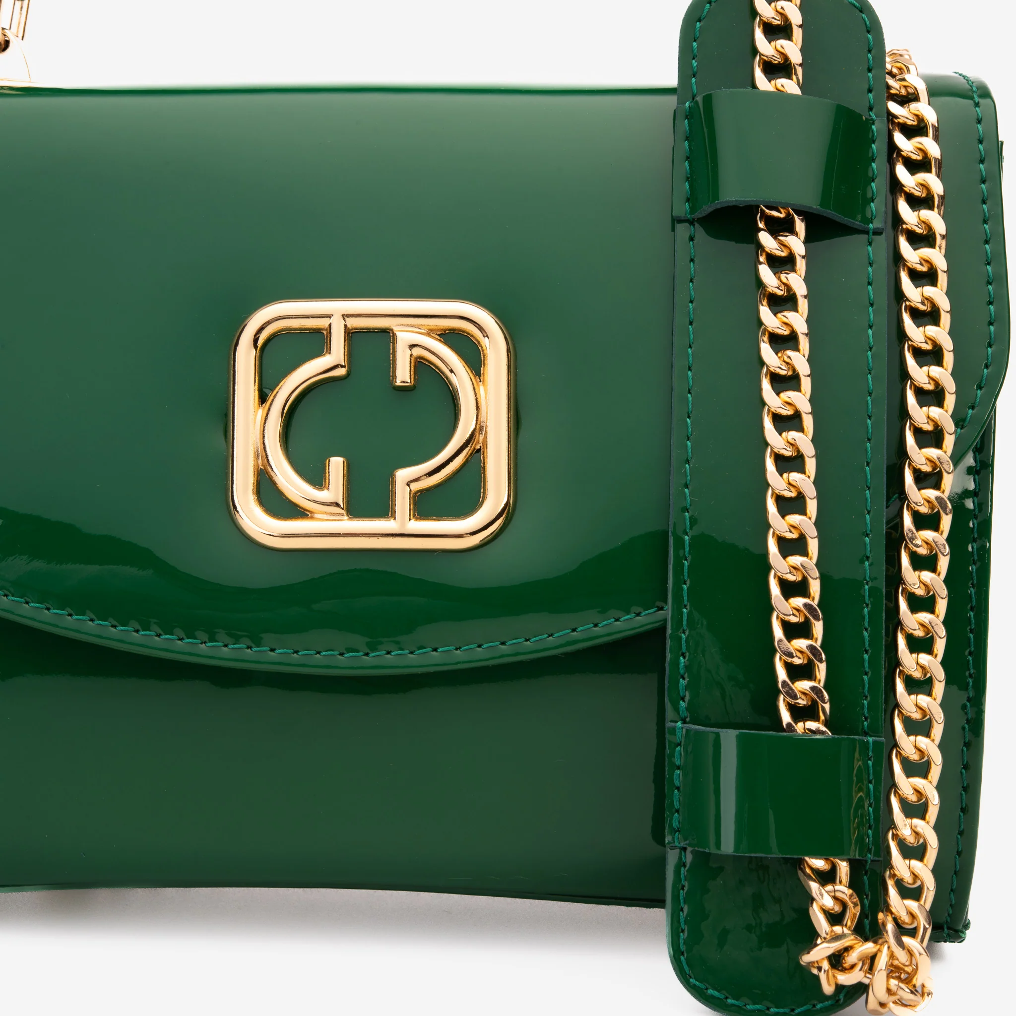 The Rosalinda Green Leather Handbag - Image 6