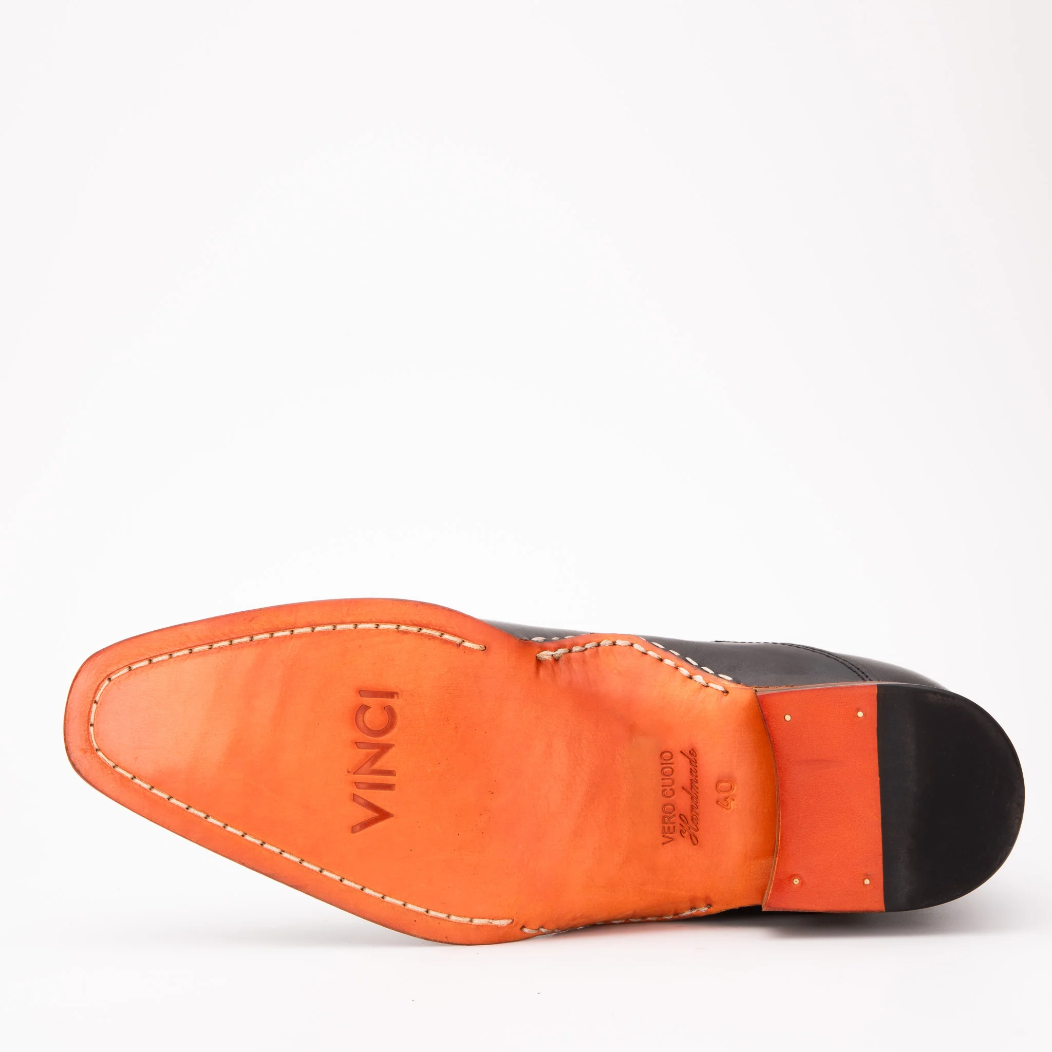 The Royal Hand Craft Black Leather Double-Buckle Chelsea Men Boot - Image 6
