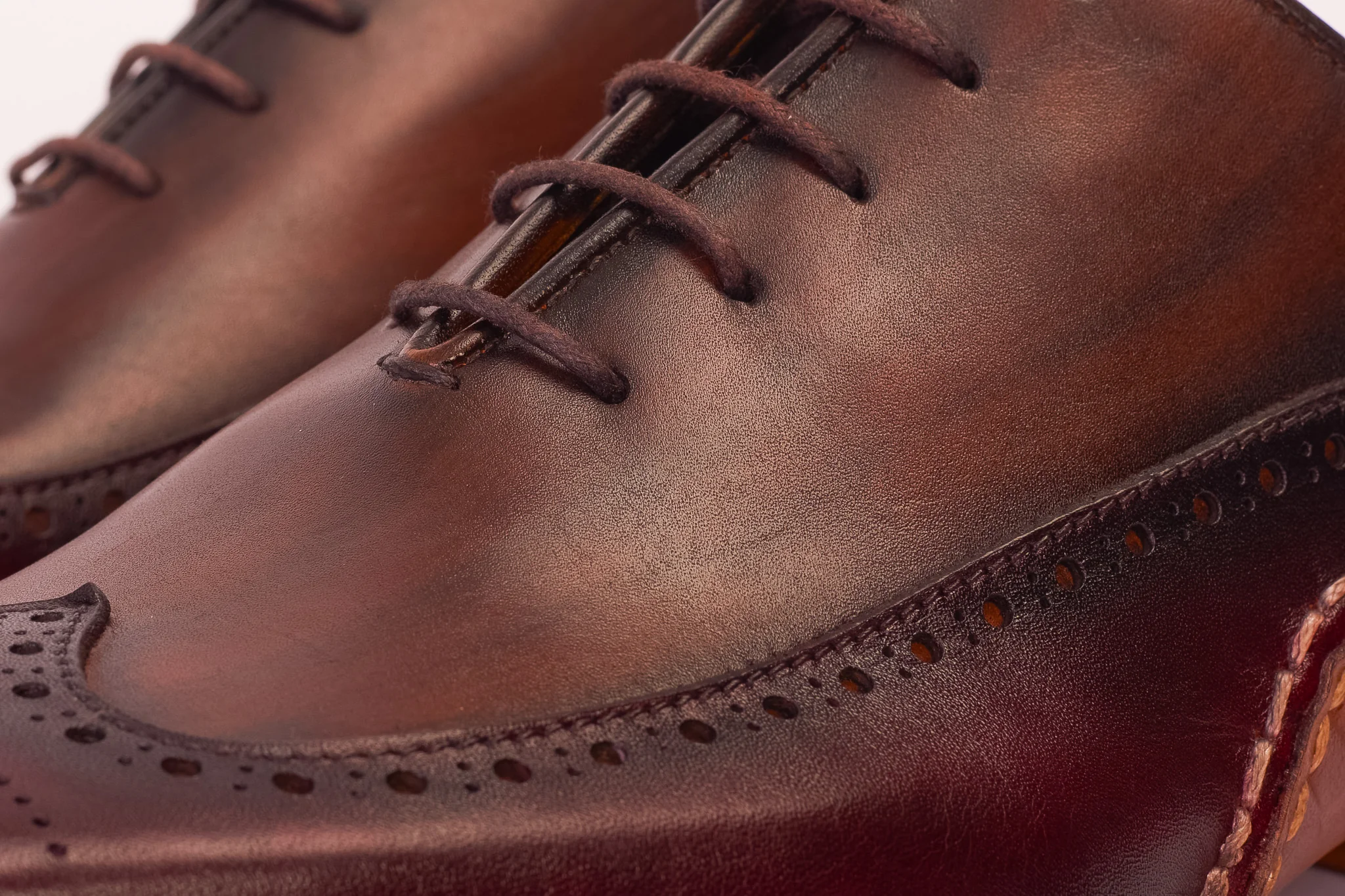 The Royal Hand Craft Burgundy Wingtip Oxford Men Shoe - Image 4