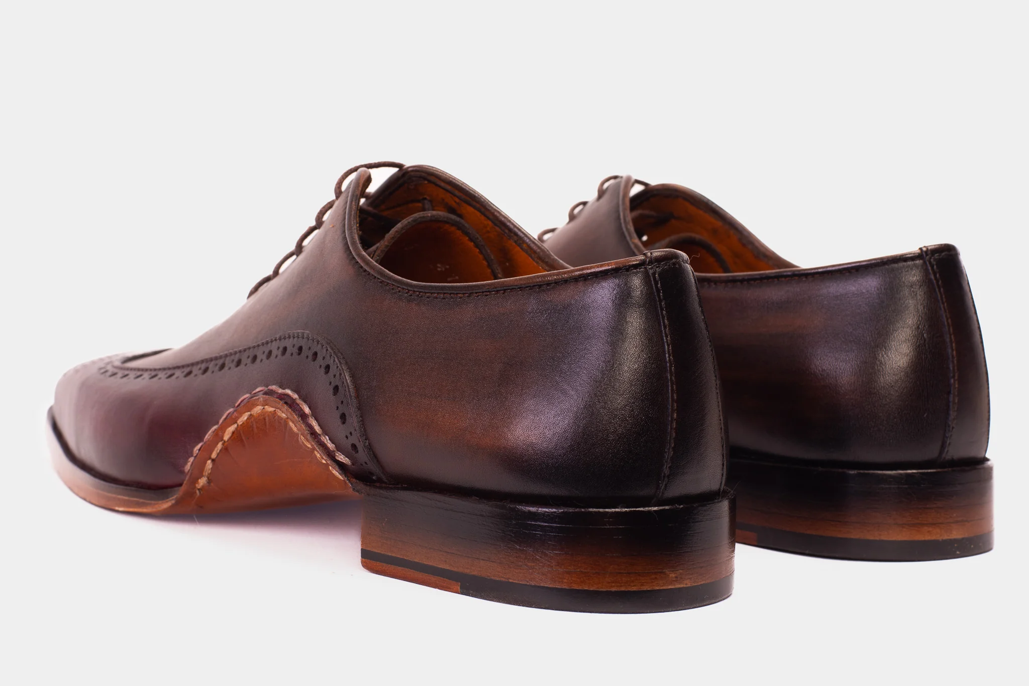 The Royal Hand Craft Burgundy Wingtip Oxford Men Shoe - Image 5