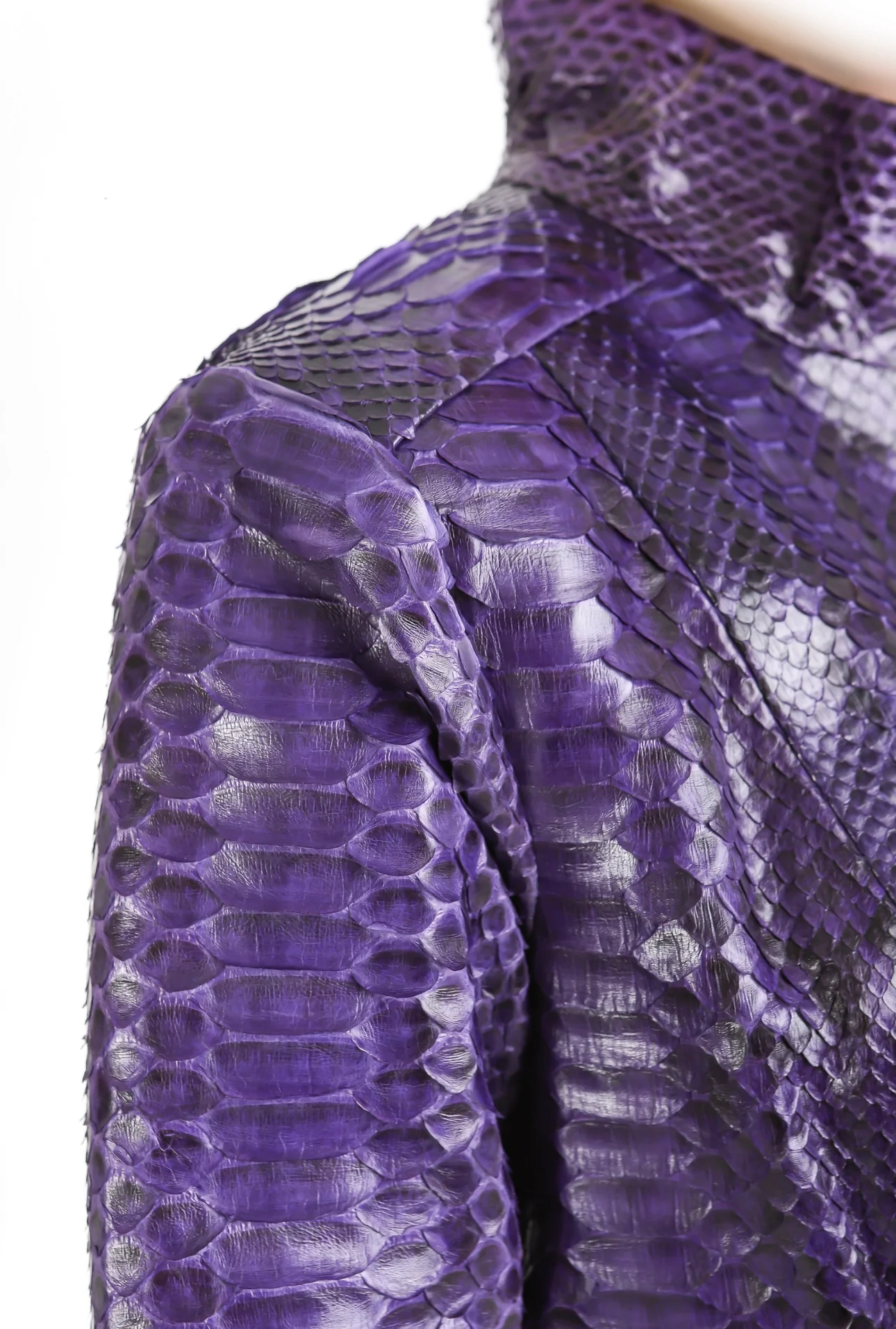 The Rubert Purple  Pyht Leather Women Jacket - Image 2