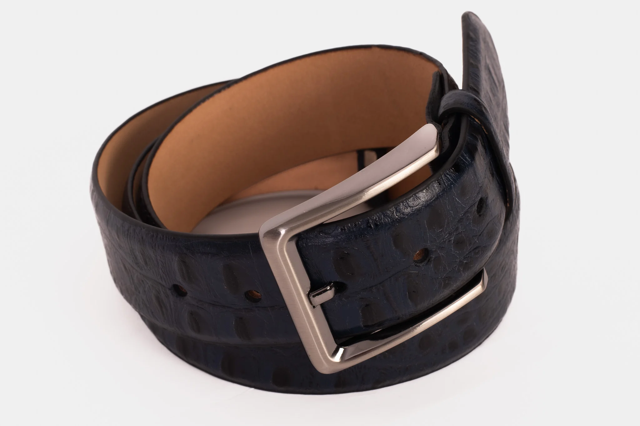 The Savamala  Blue Leather Belt - Image 5