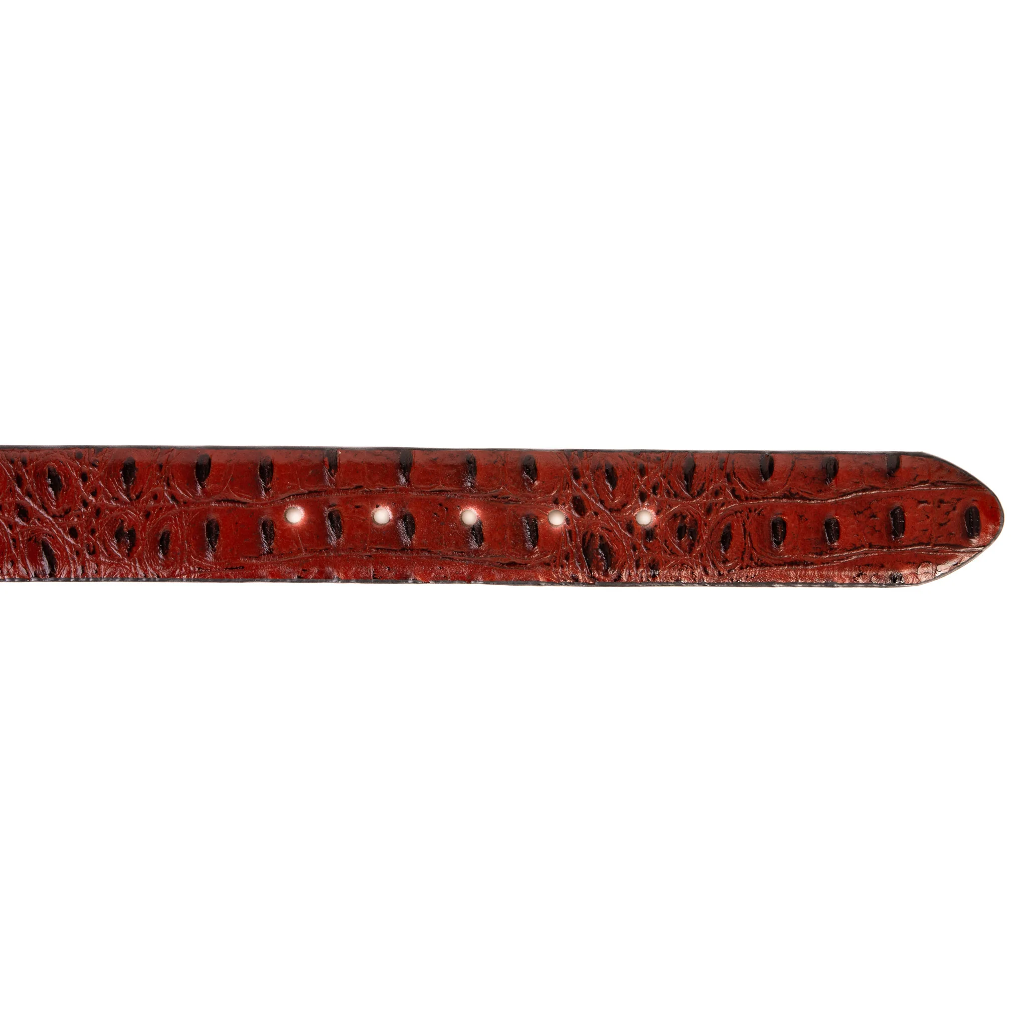 The Savamala Burgundy Leather Belt - Image 5