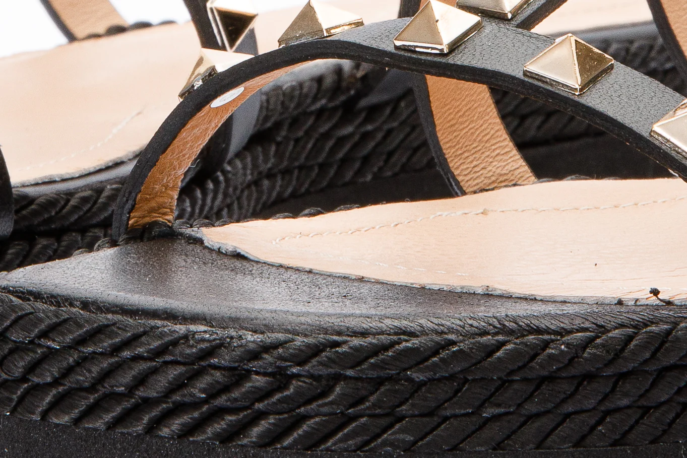 The Seul Black Leather Multi Strap Flat Women Sandal Final Sale! - Image 3