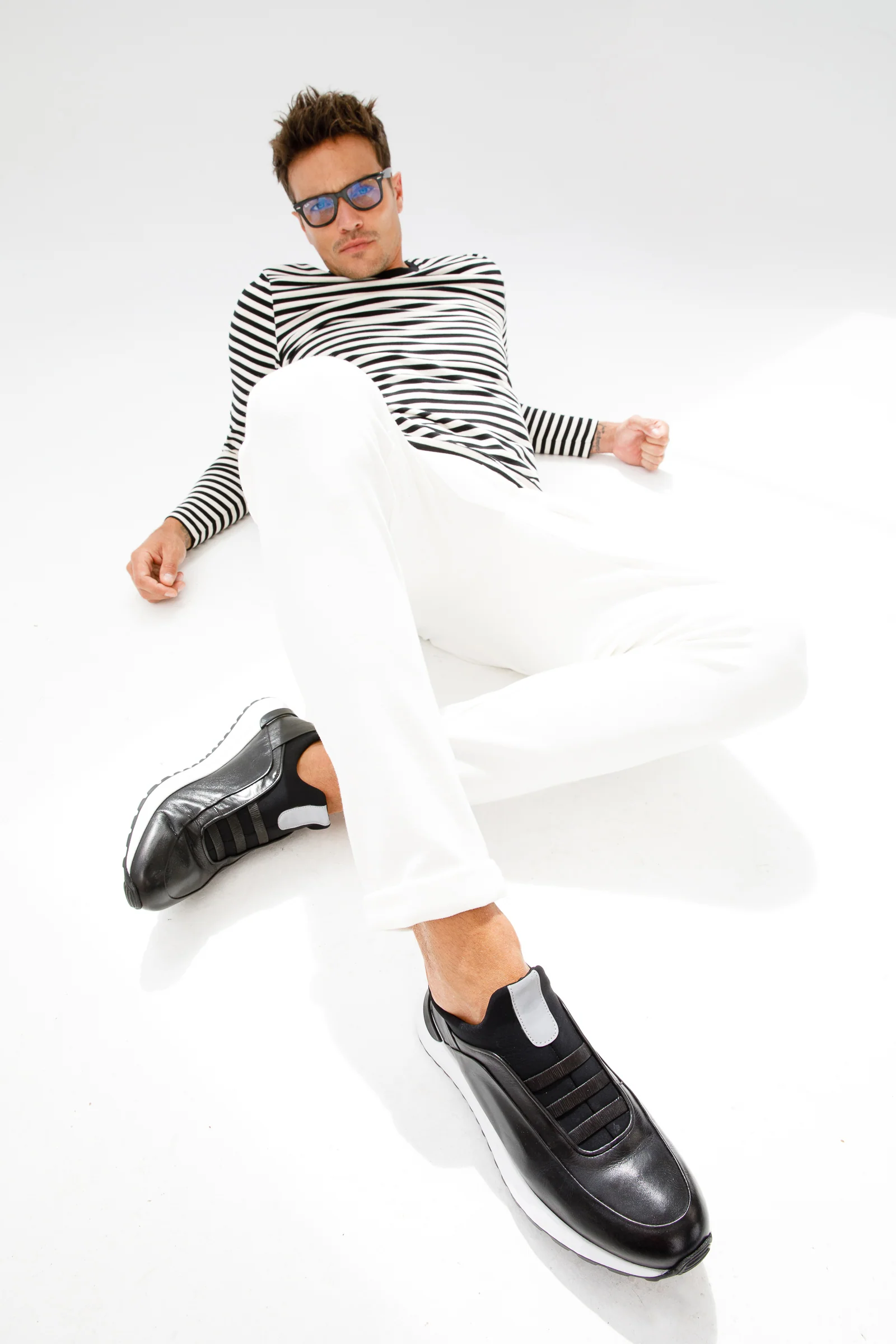 The Sonoma Black Leather Men Sneaker - Image 10