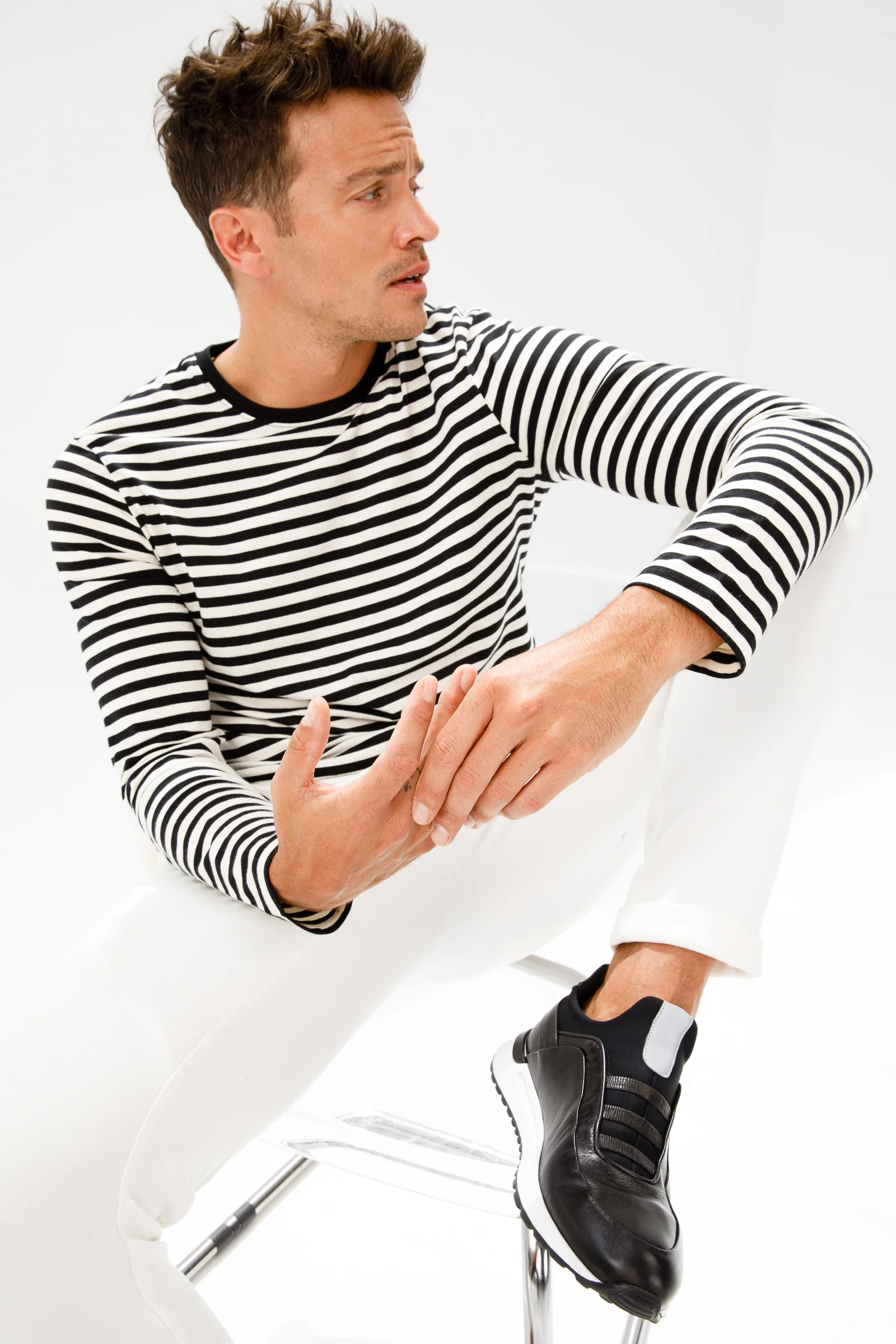 The Sonoma Black Leather Men Sneaker - Image 8